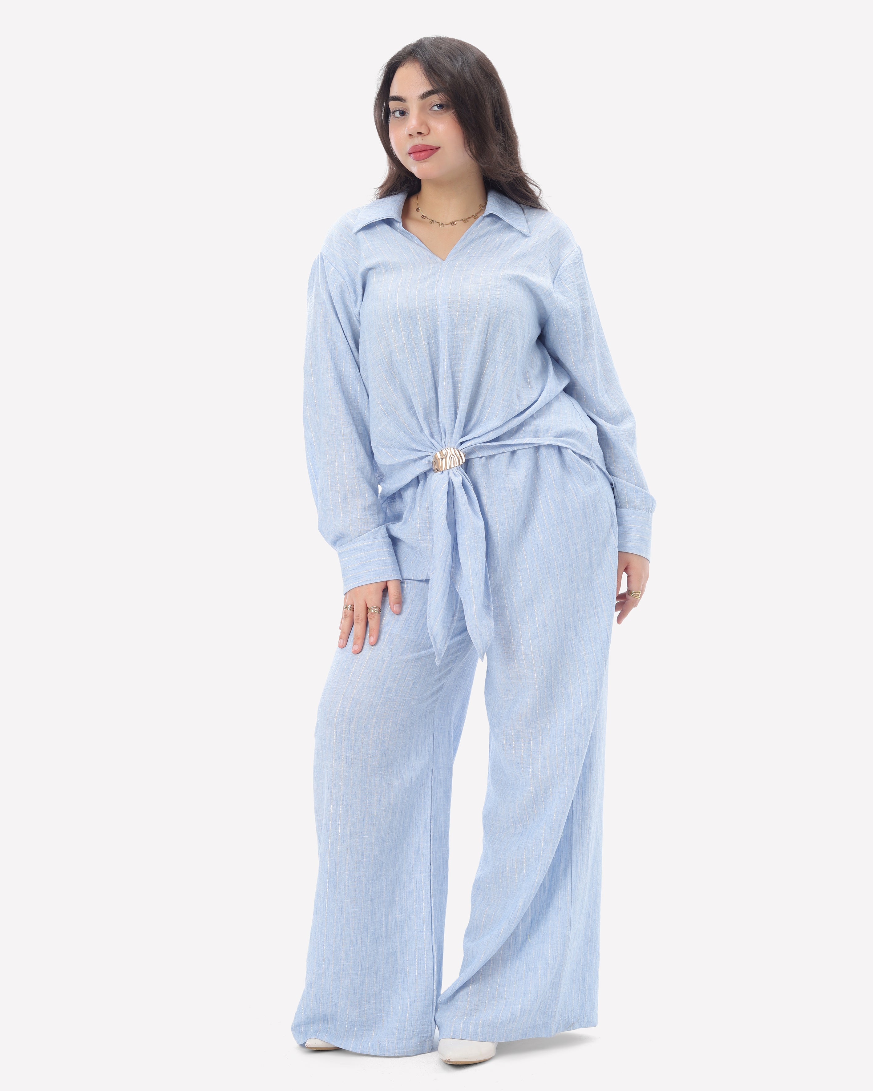 Textured Adjustable Buckle Co-Ord Set 2000/201