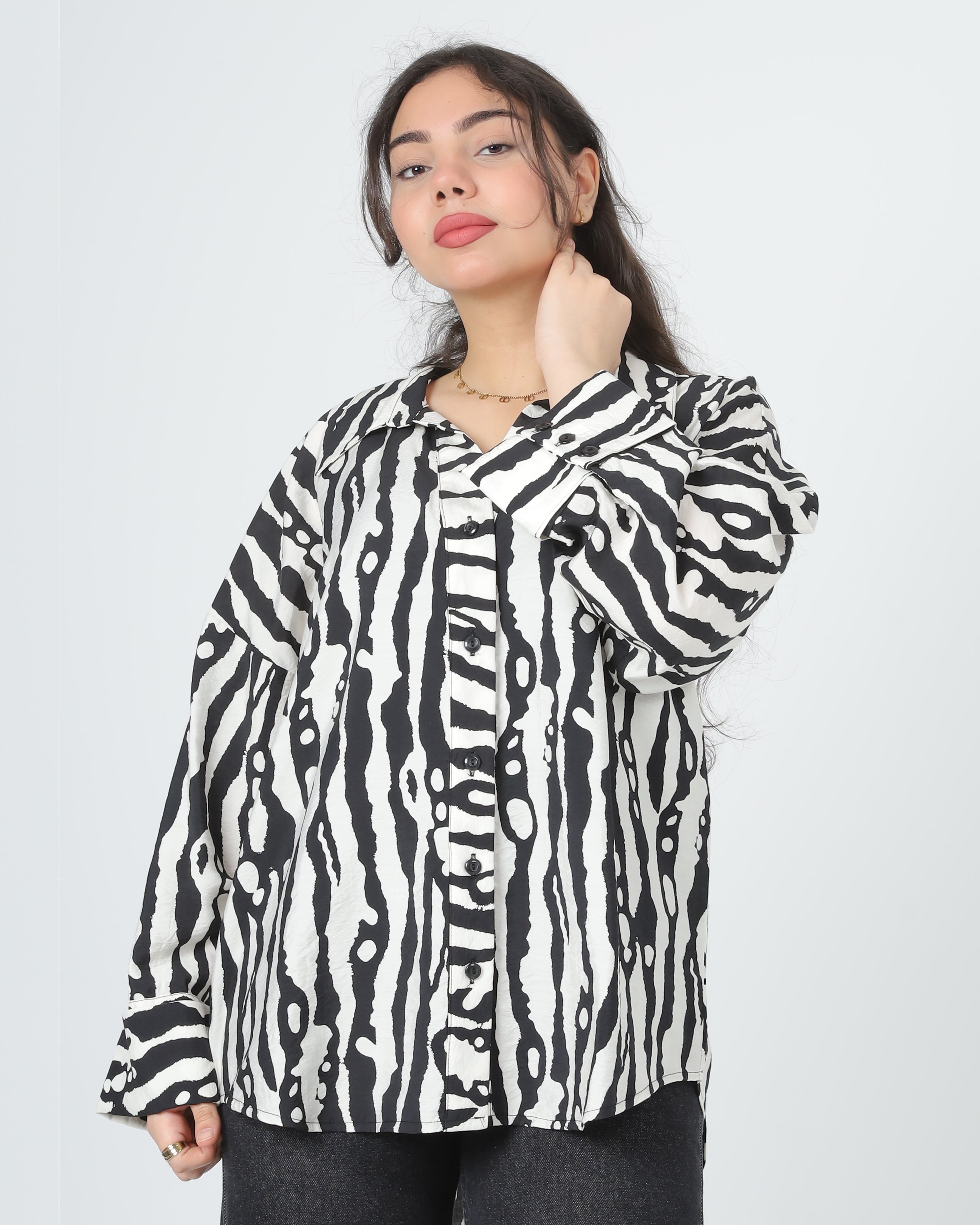 Oversized Printed Shirt 2006/073/2
