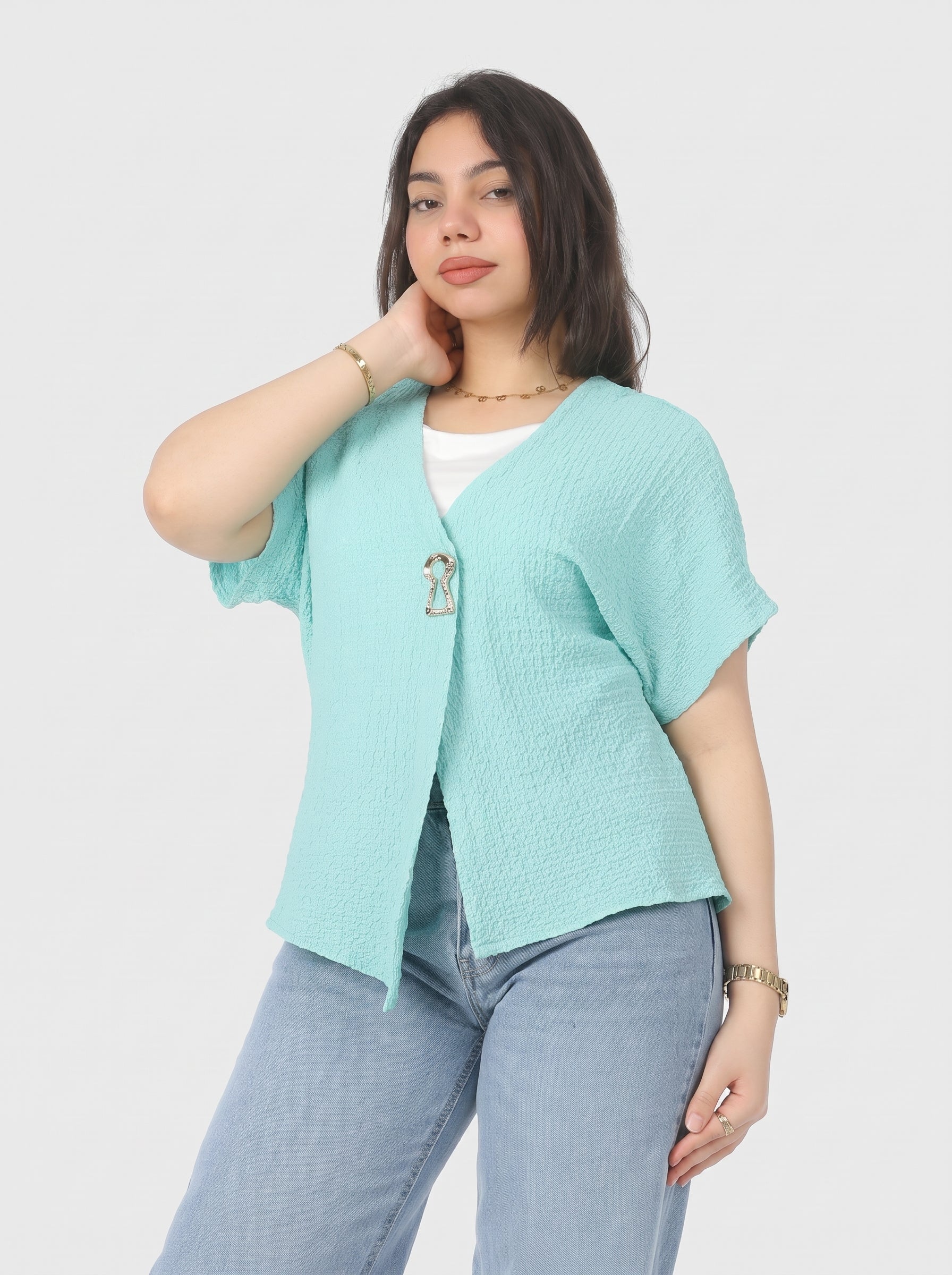 Elegant Half Sleeve Blouse 2006/187