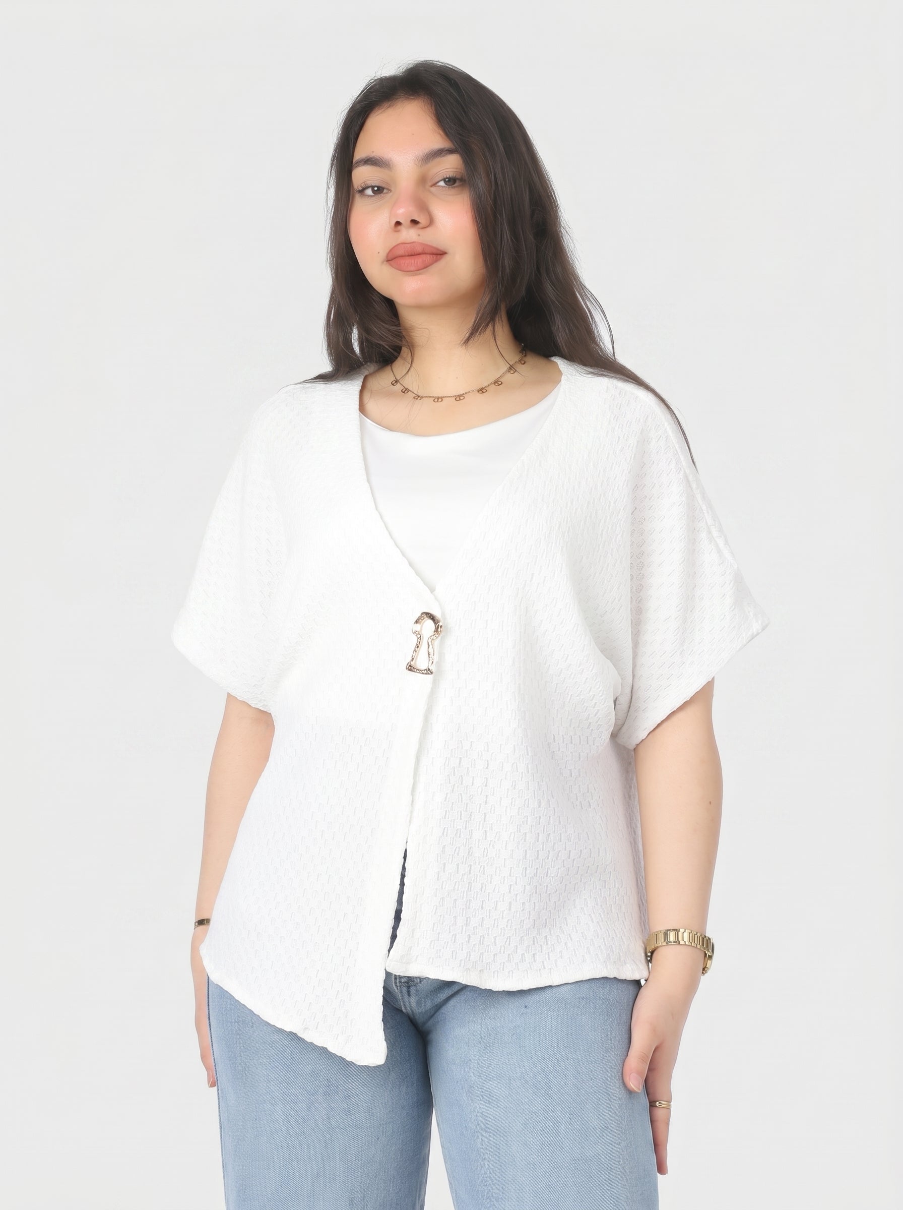 Elegant Half Sleeve Blouse 2006/187