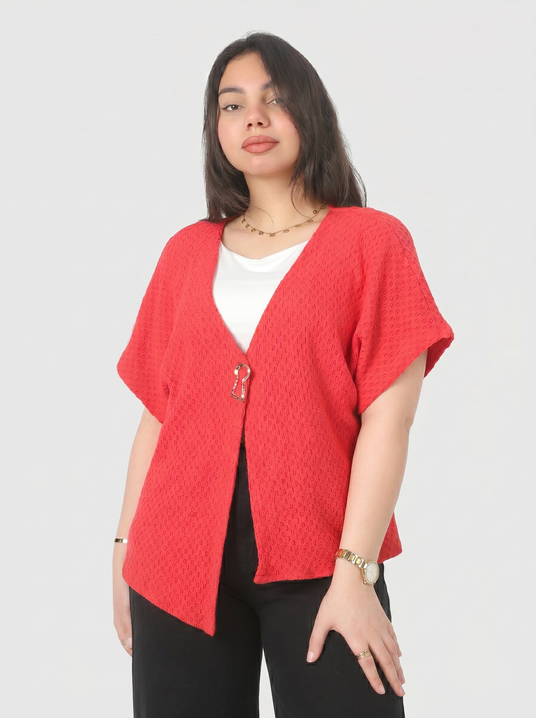 Elegant Half Sleeve Blouse 2006/187