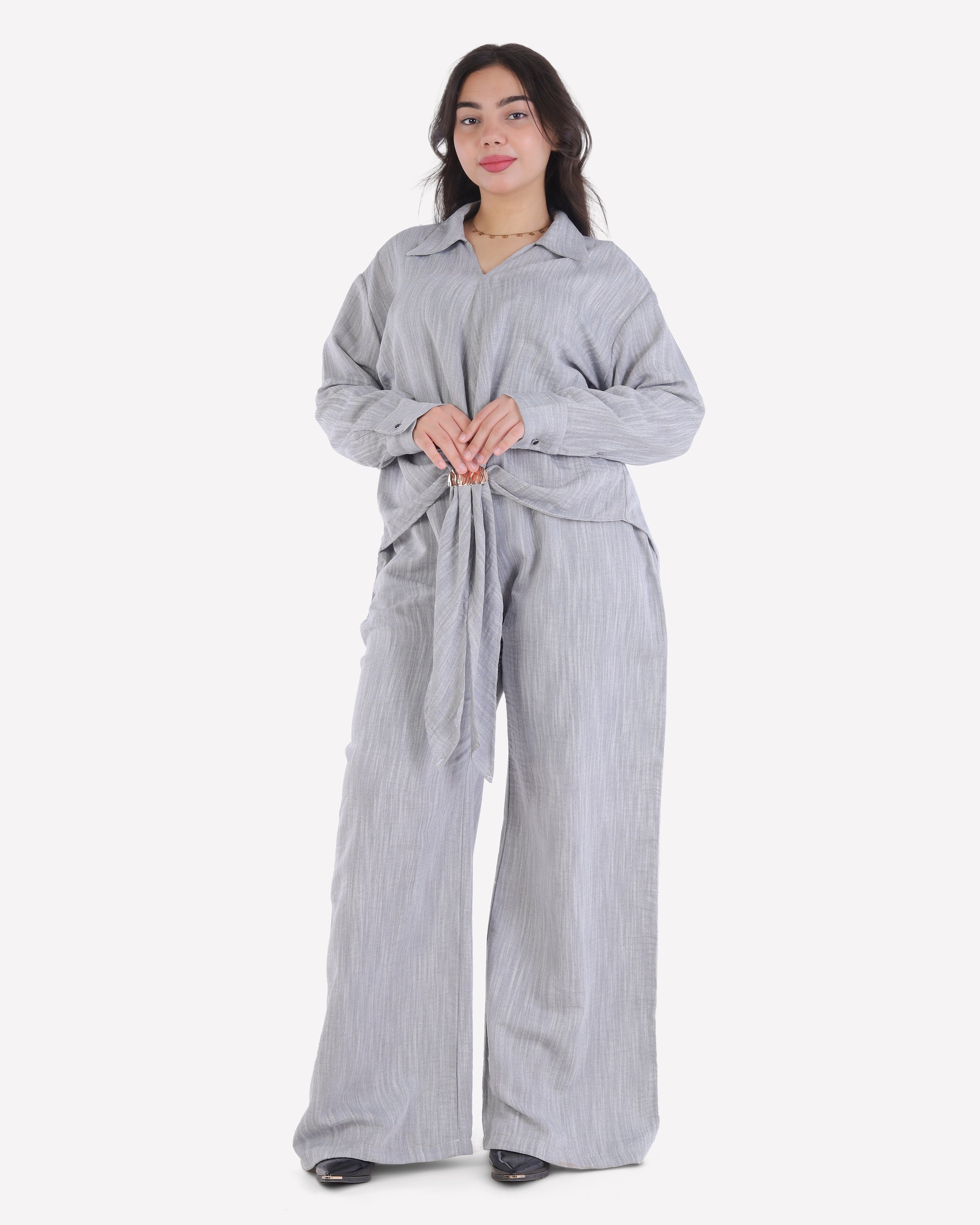 Textured Adjustable Buckle Co-Ord Set 2006/201/4
