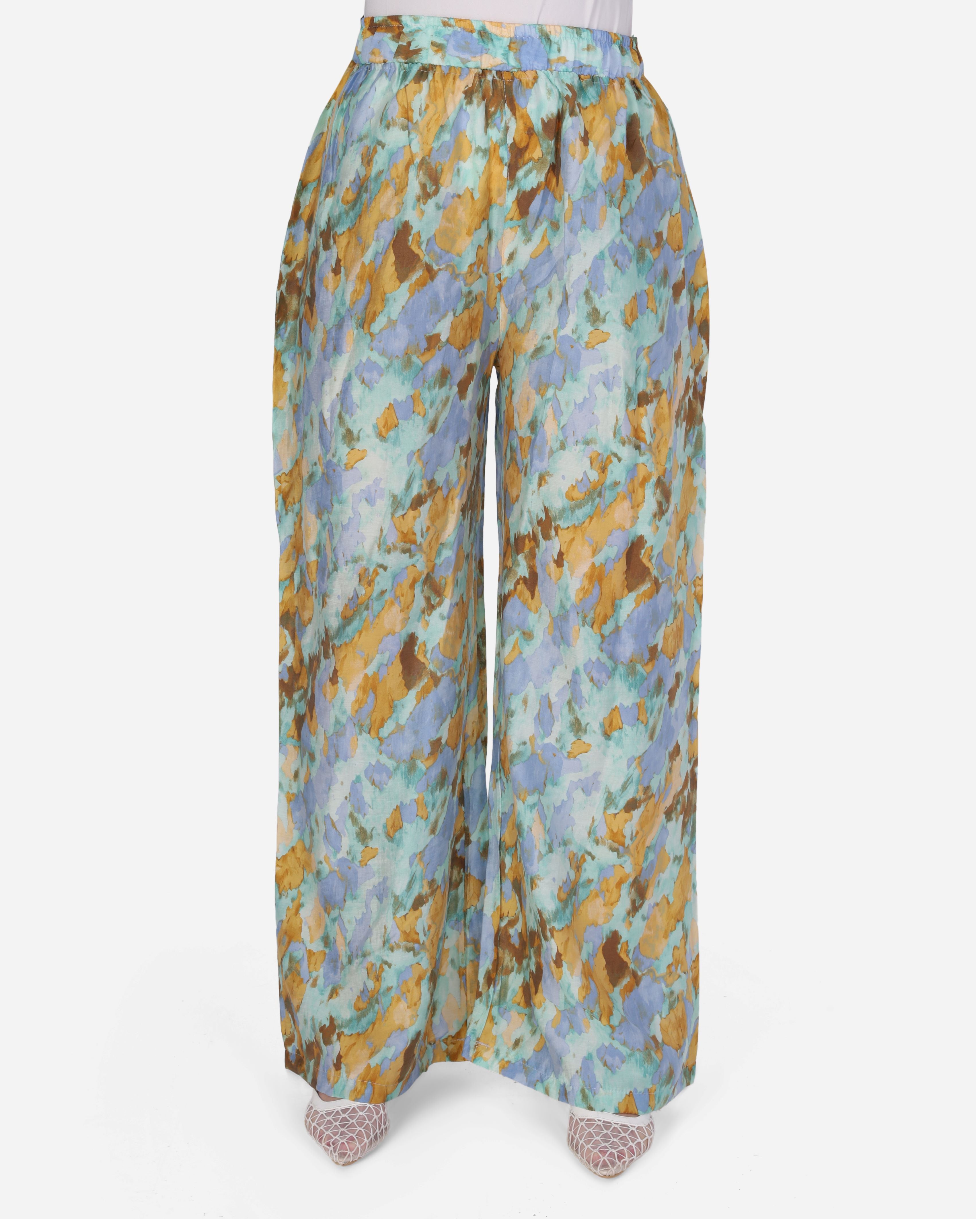 Relaxed Fit Printed Wide-Leg Pants 2006/300/1