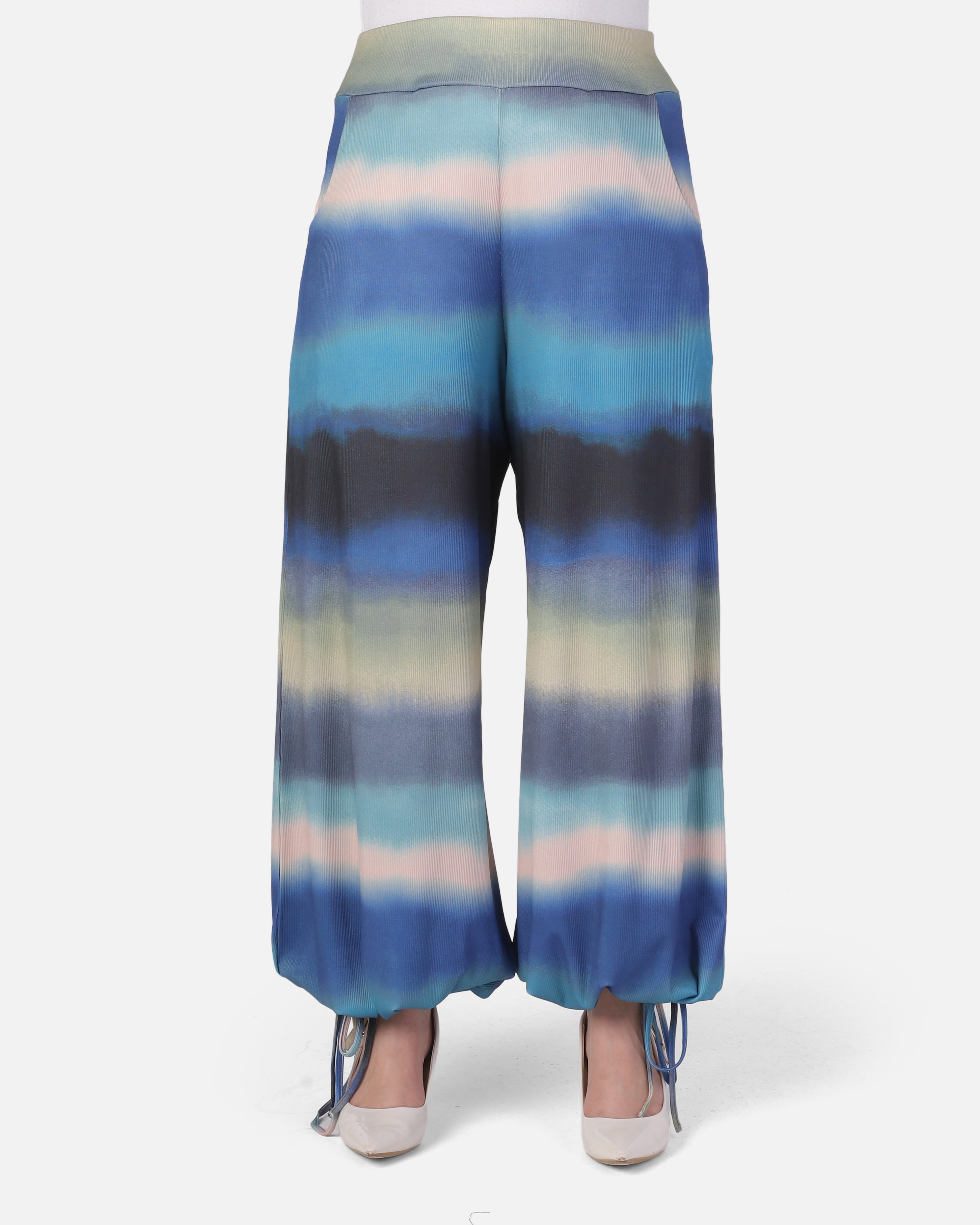 Printed Pants with Adjustable Ankle Tie 2011/258/2