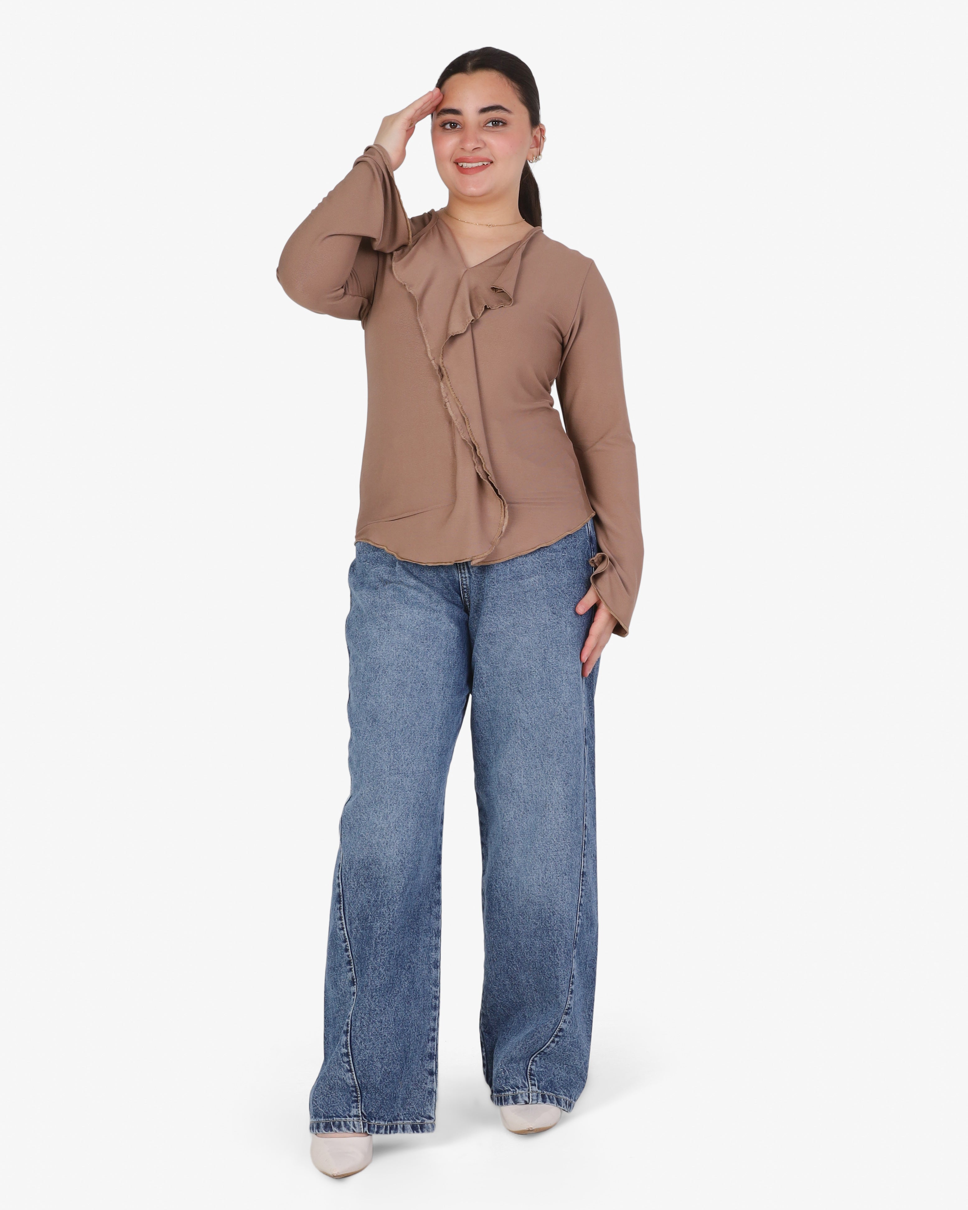 Elegant Ruffled Blouse 2013/035