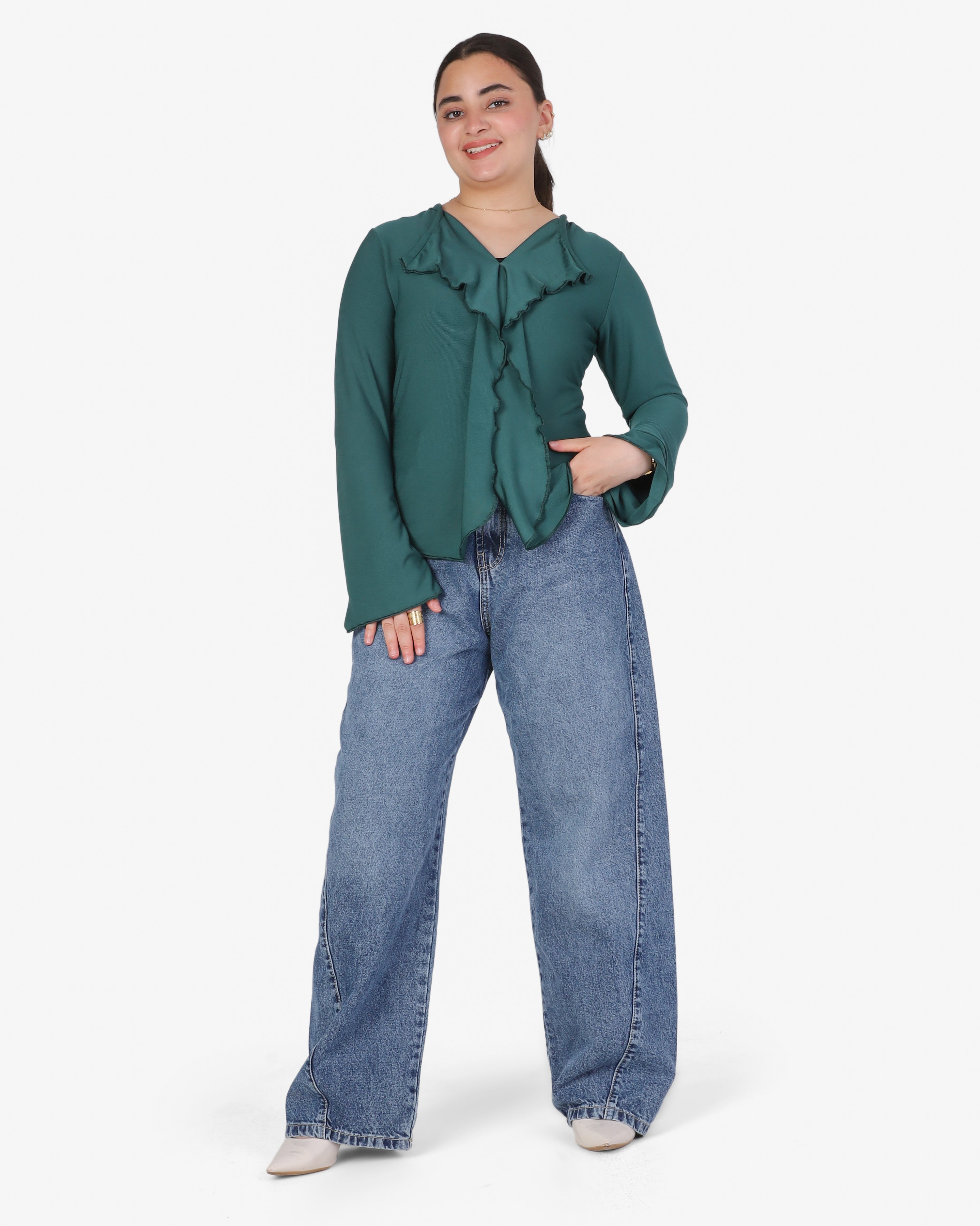 Elegant Ruffled Blouse 2013/035