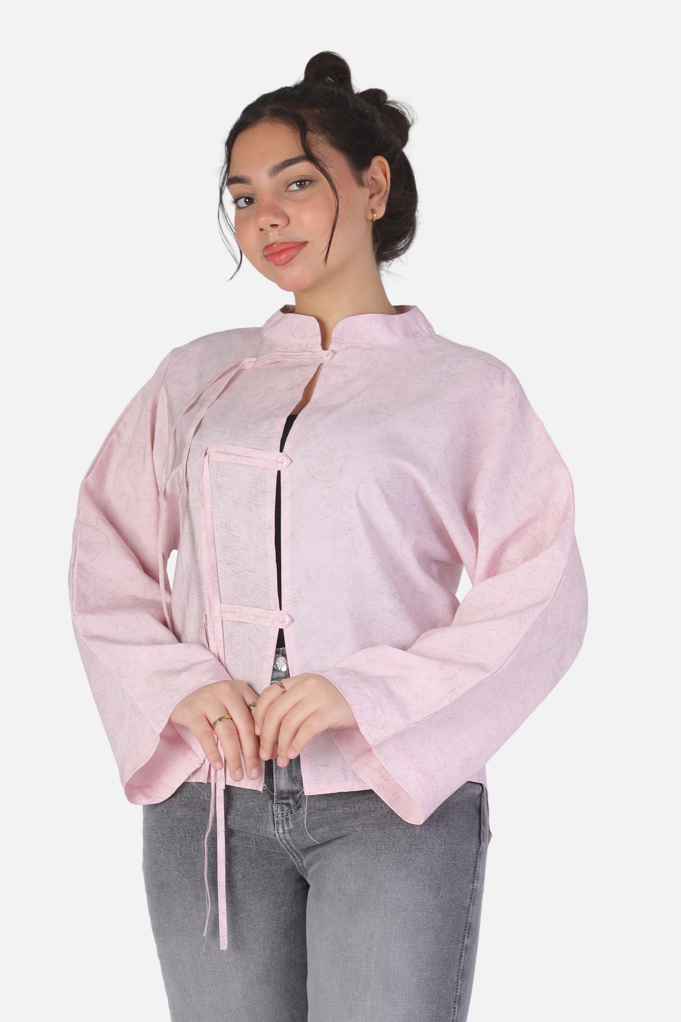 Chinese Blouse with High & Low Trim 2014/220