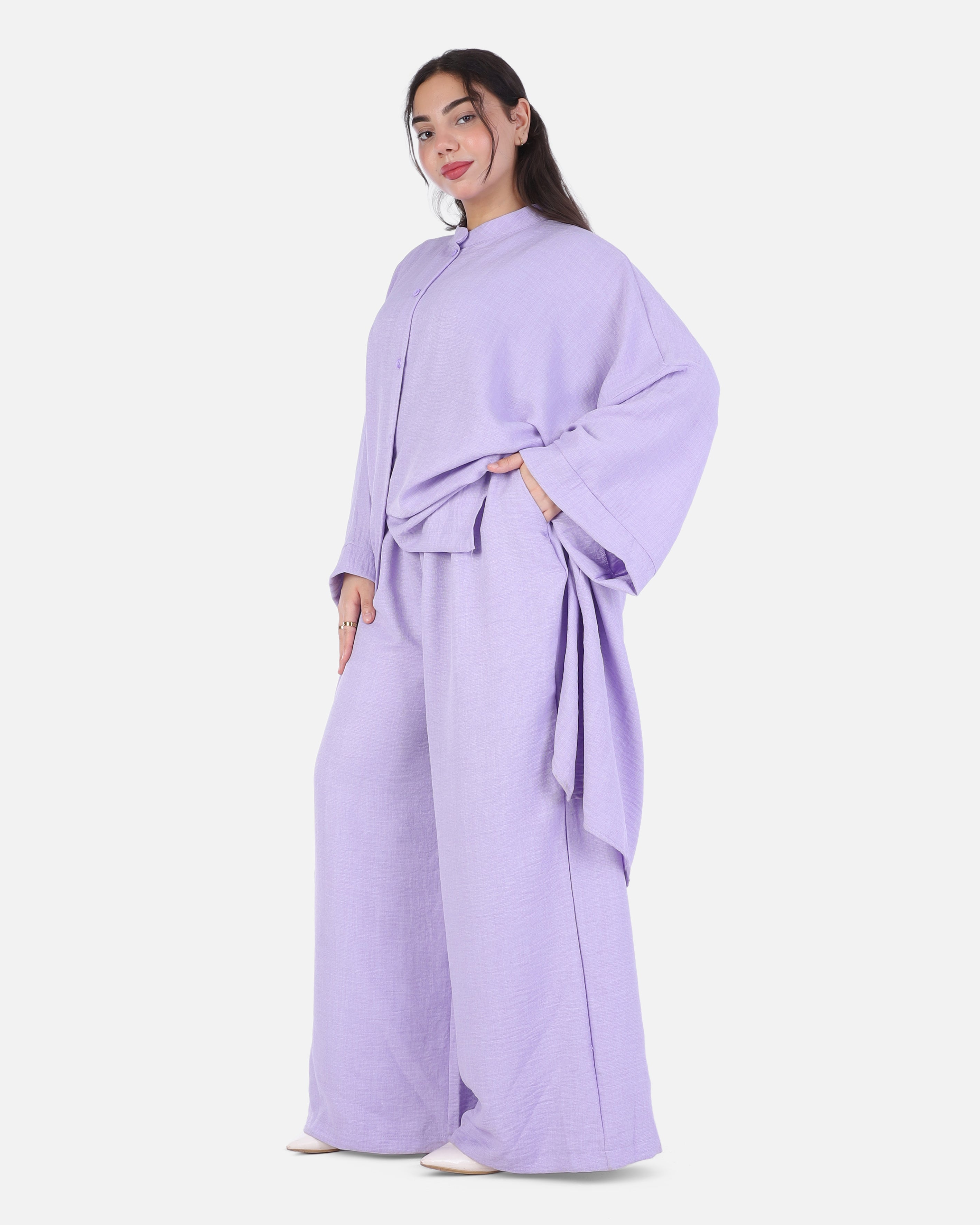 Oversized Two-Piece Set with Long Shirt 2014/265/2