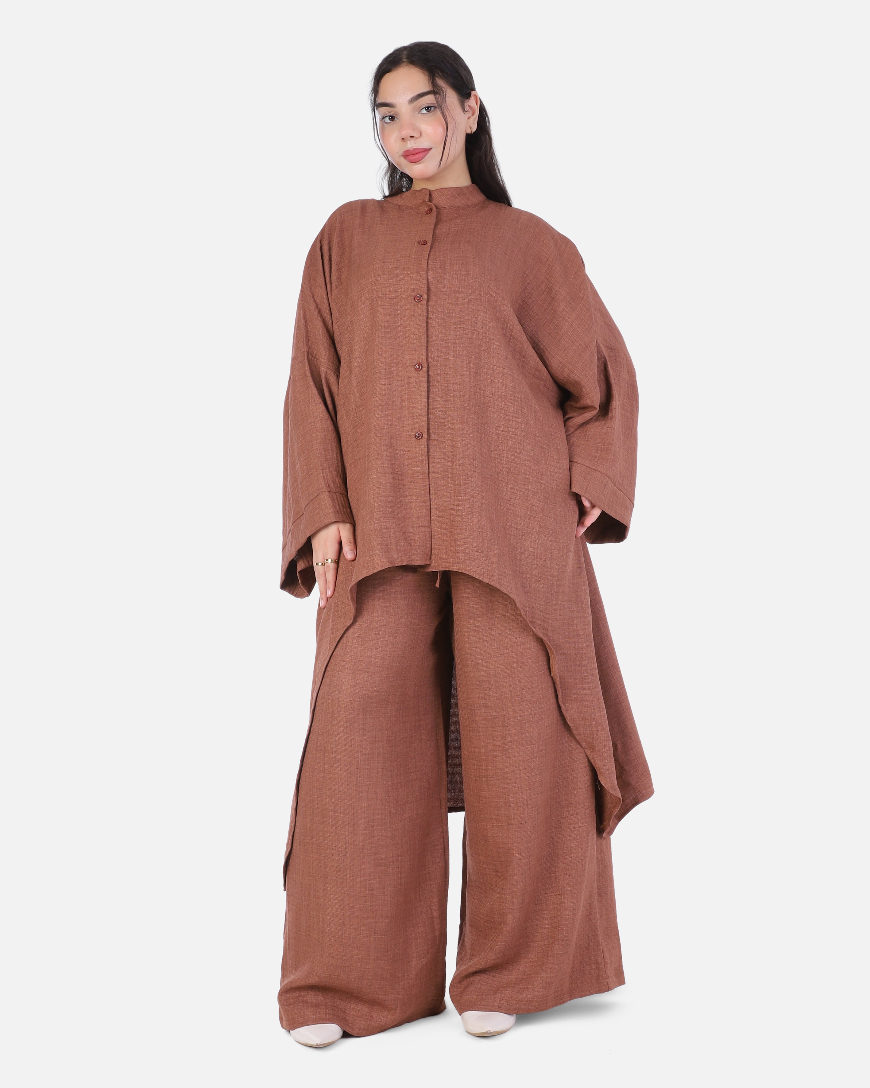Oversized Two-Piece Set with Long Shirt 2014/265/2