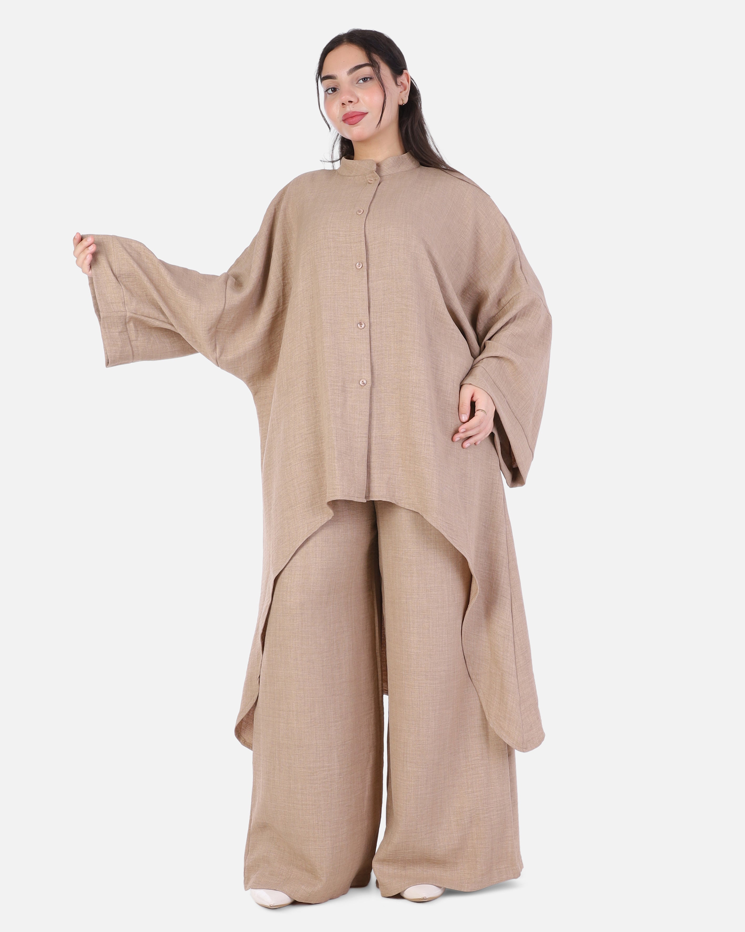 Oversized Two-Piece Set with Long Shirt 2014/265/2