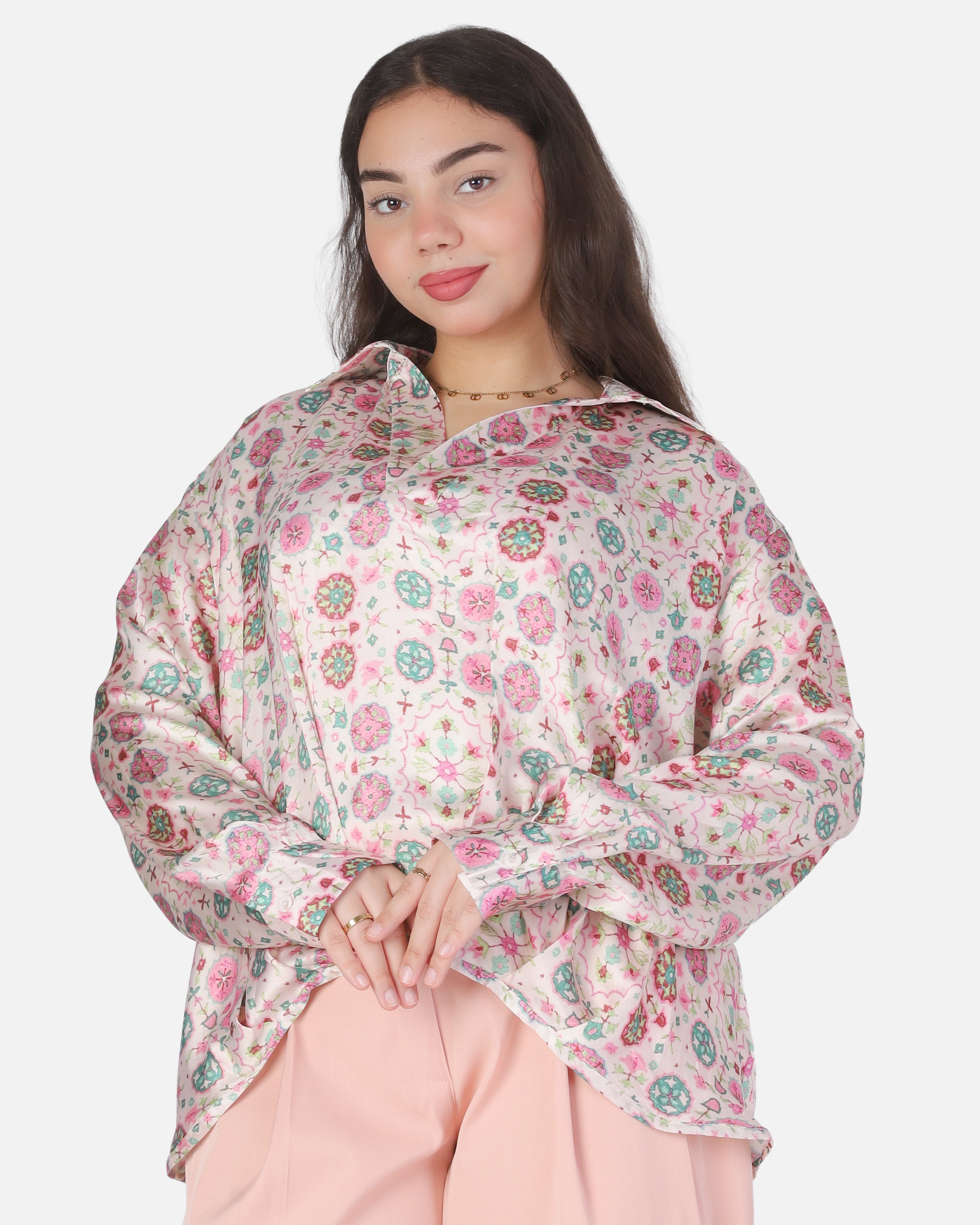 Printed Satin Blouse 2014/284