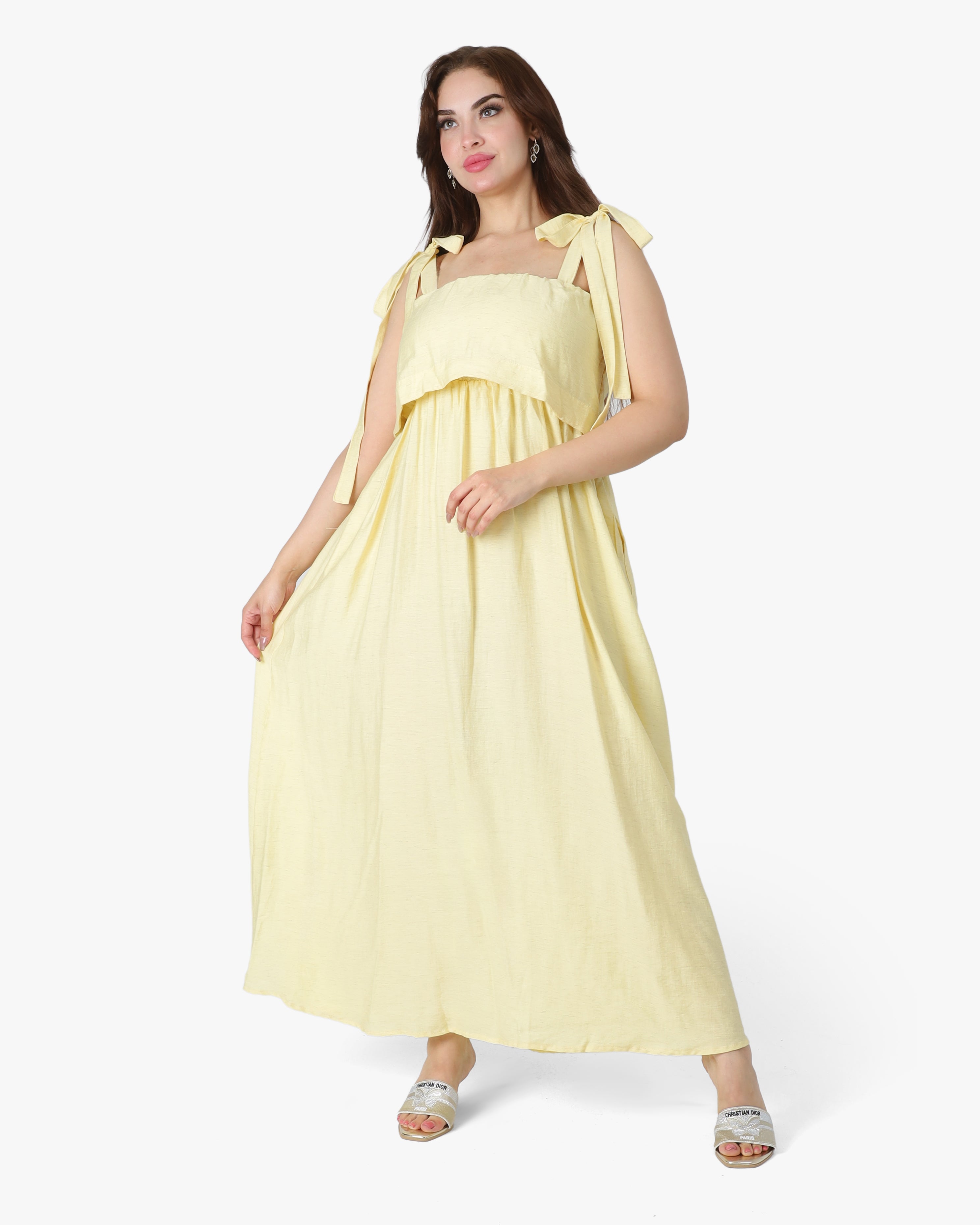 Sleeveless Tie Shoulder Dress 2036D157
