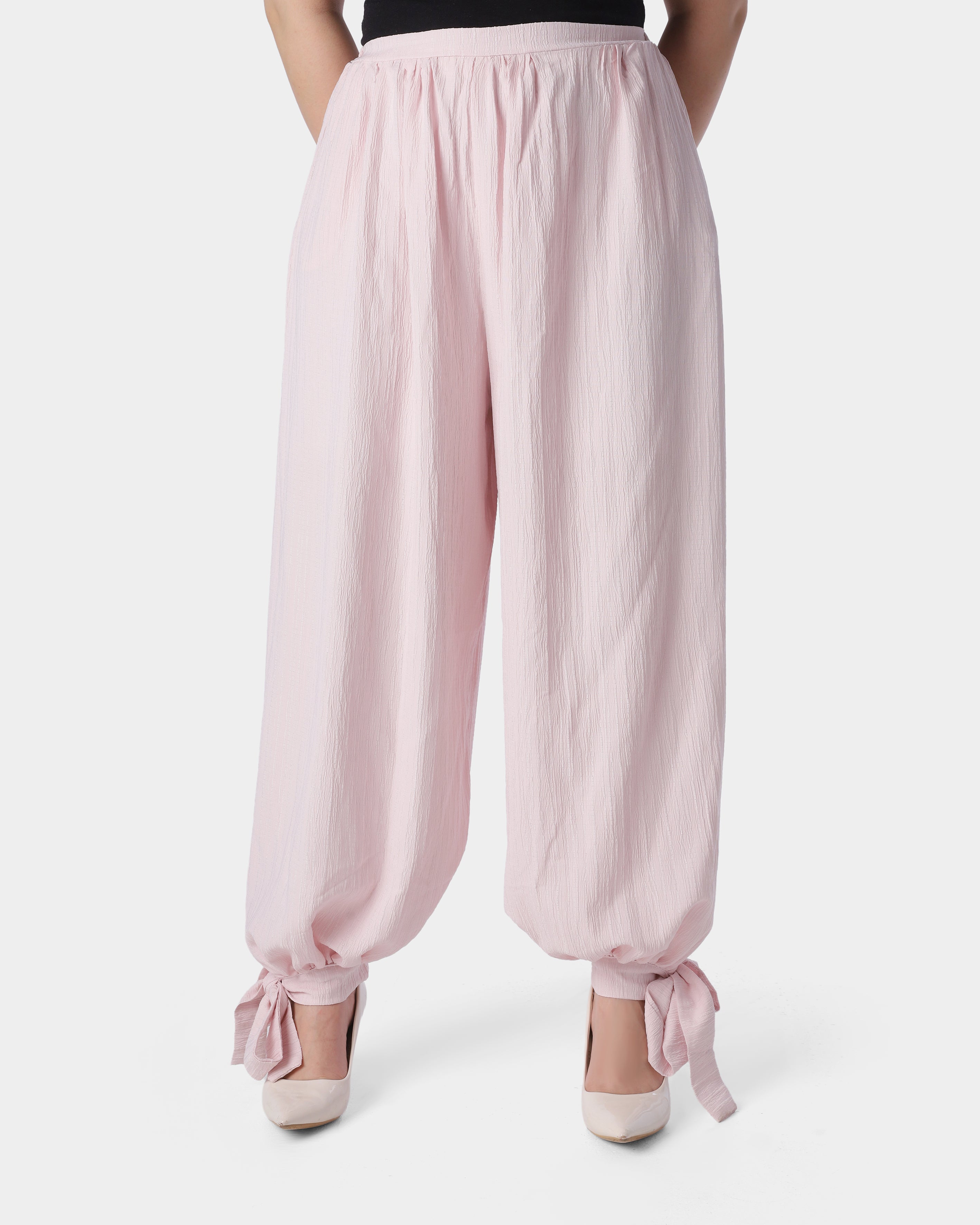 Tie-Ankle Wide Leg Pants 2036P166/1