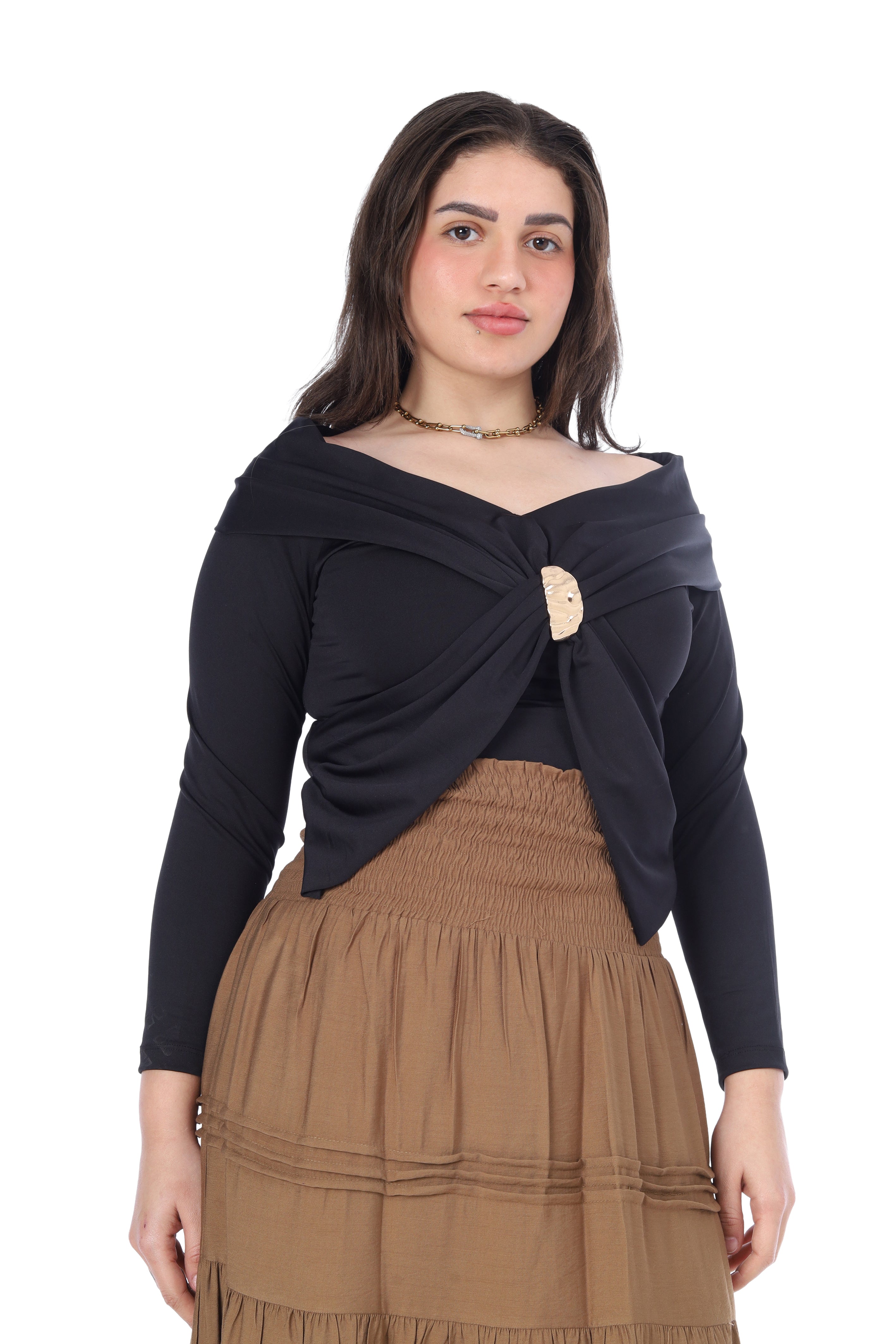 Trendy Off-Shoulder X Design 20482101