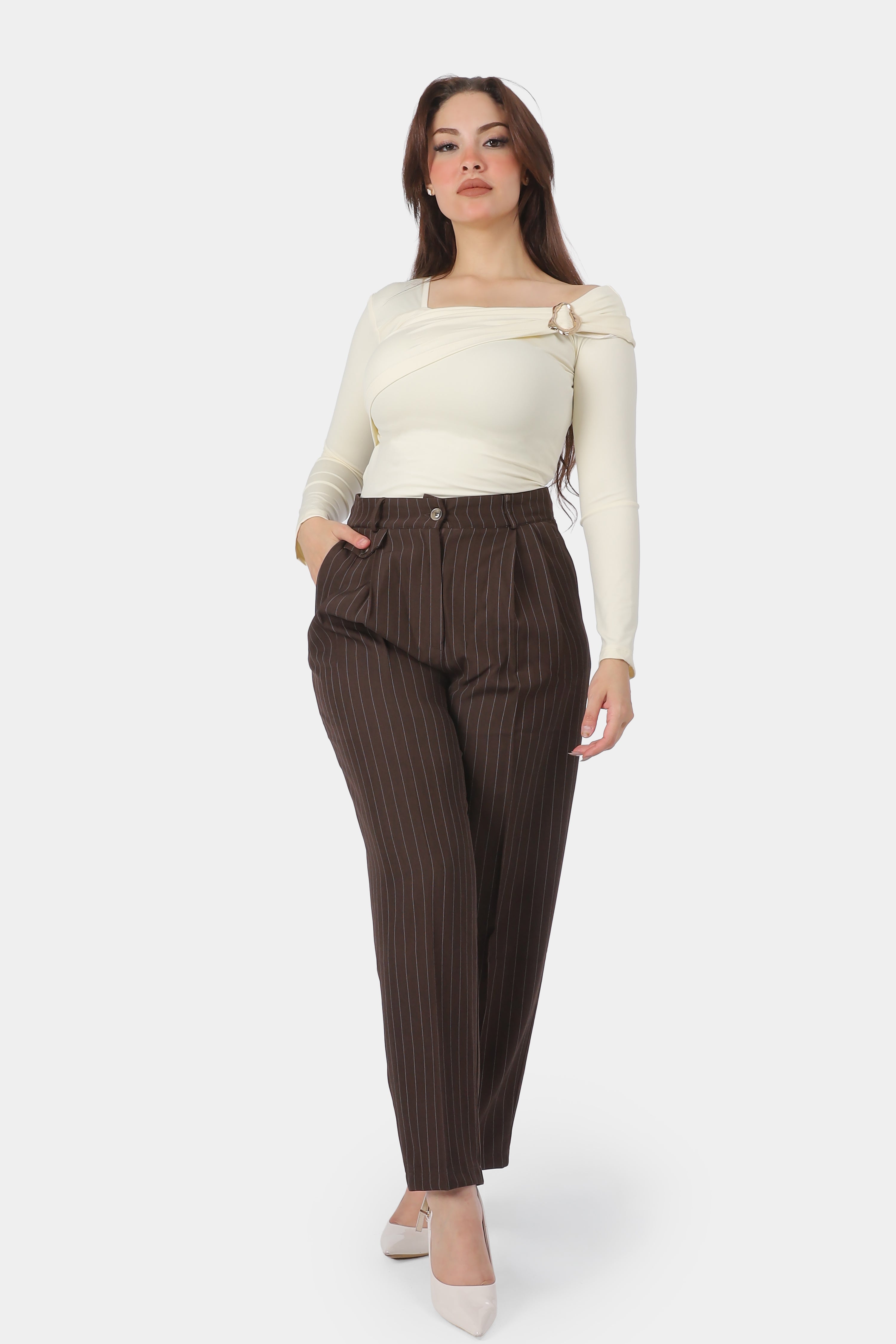 Classic Pinstripe Formal Pants 205660015