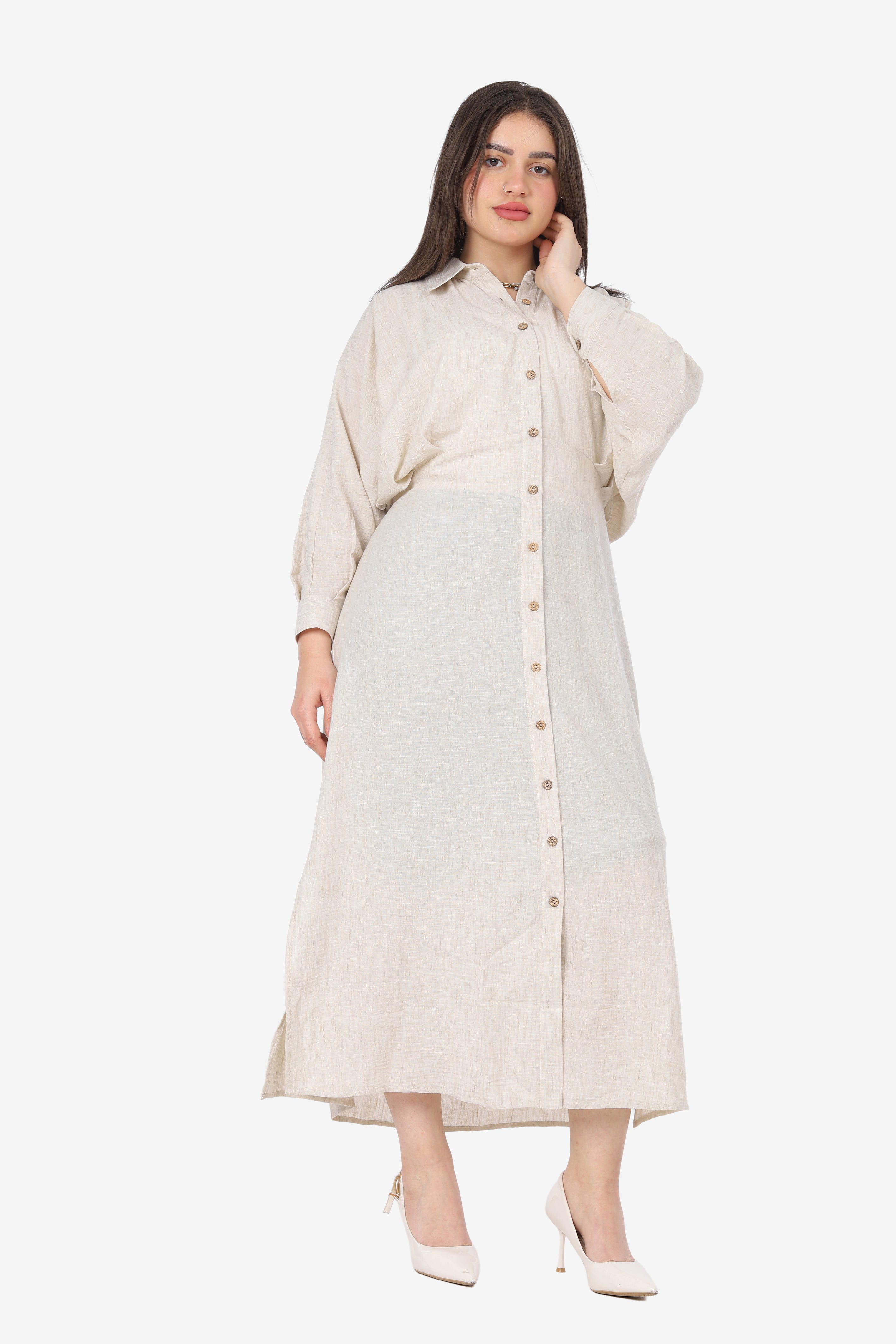 Button-Down Midi Shirt Dress 20534252
