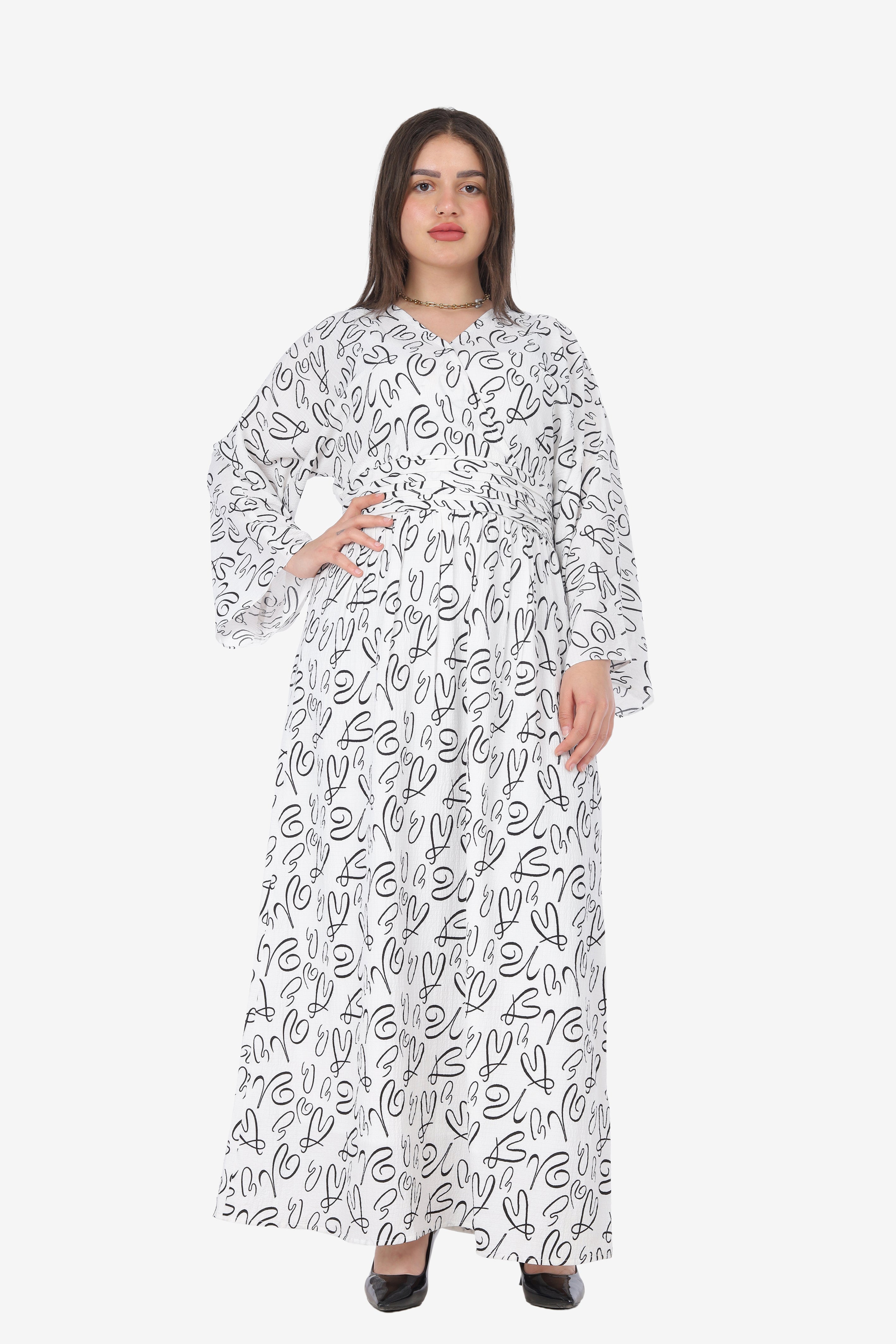 Elegant V-Neck Long Maxi Dress 20539149