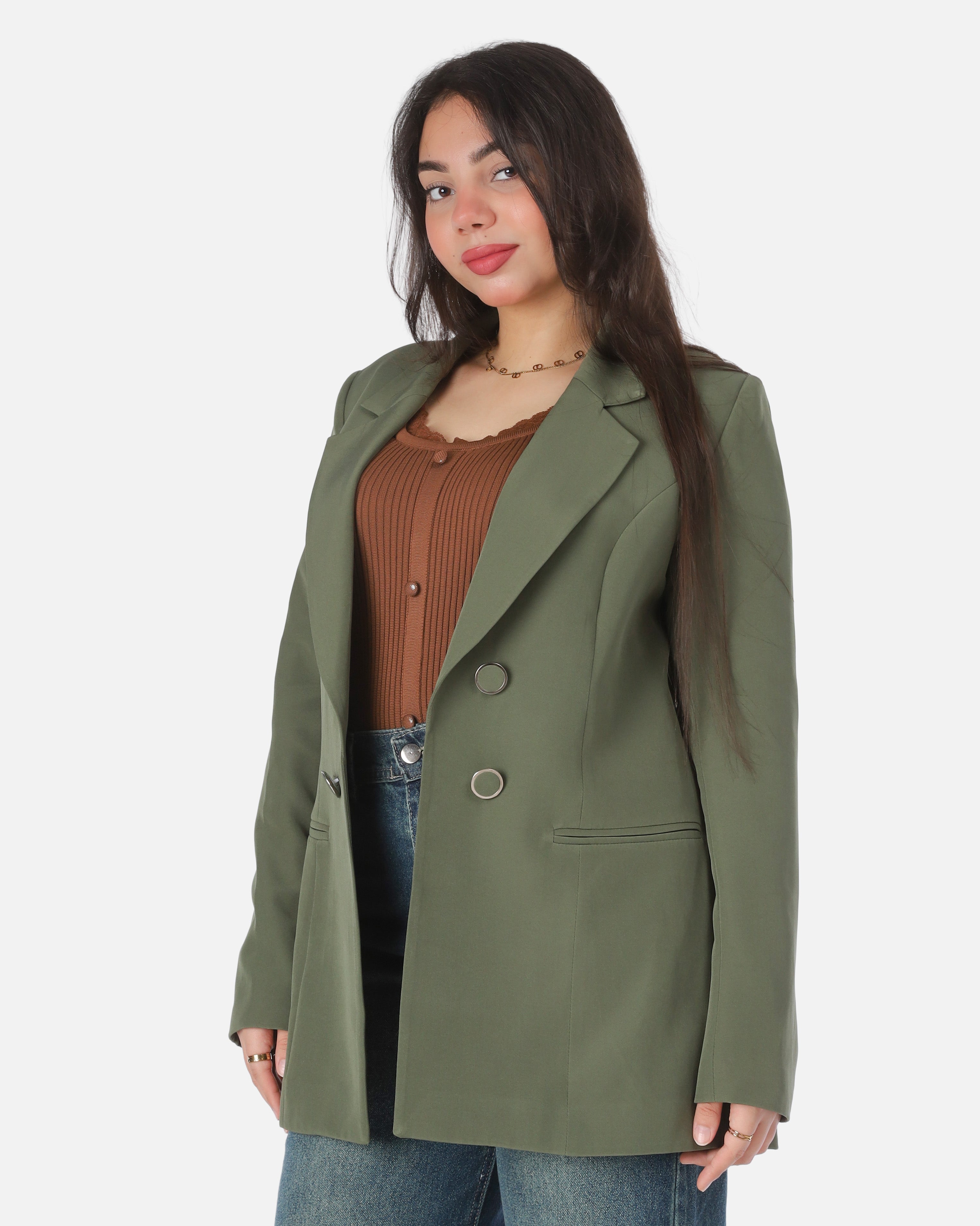 Classic Blazer with Buttons 205410030