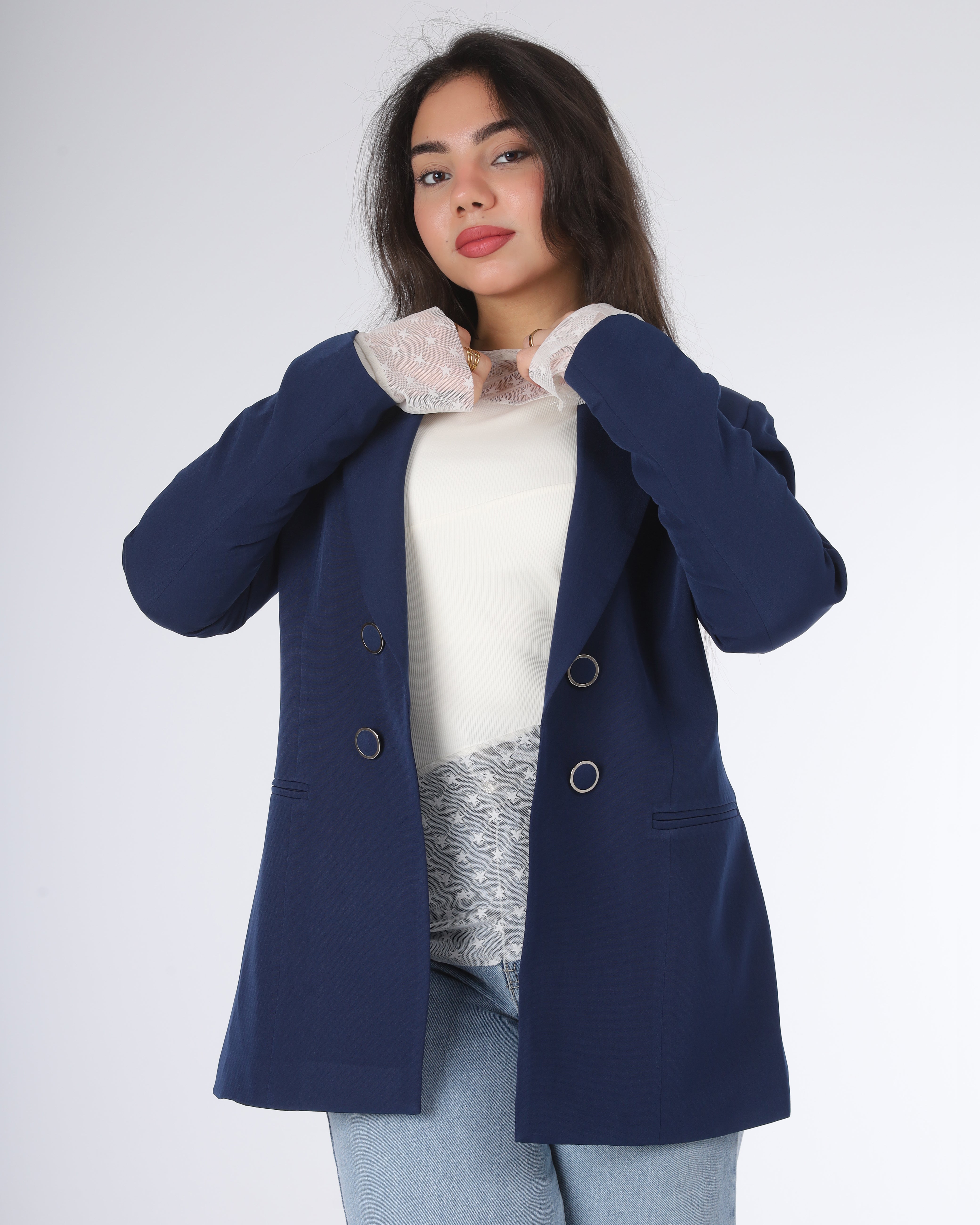 Classic Blazer with Buttons 205410030