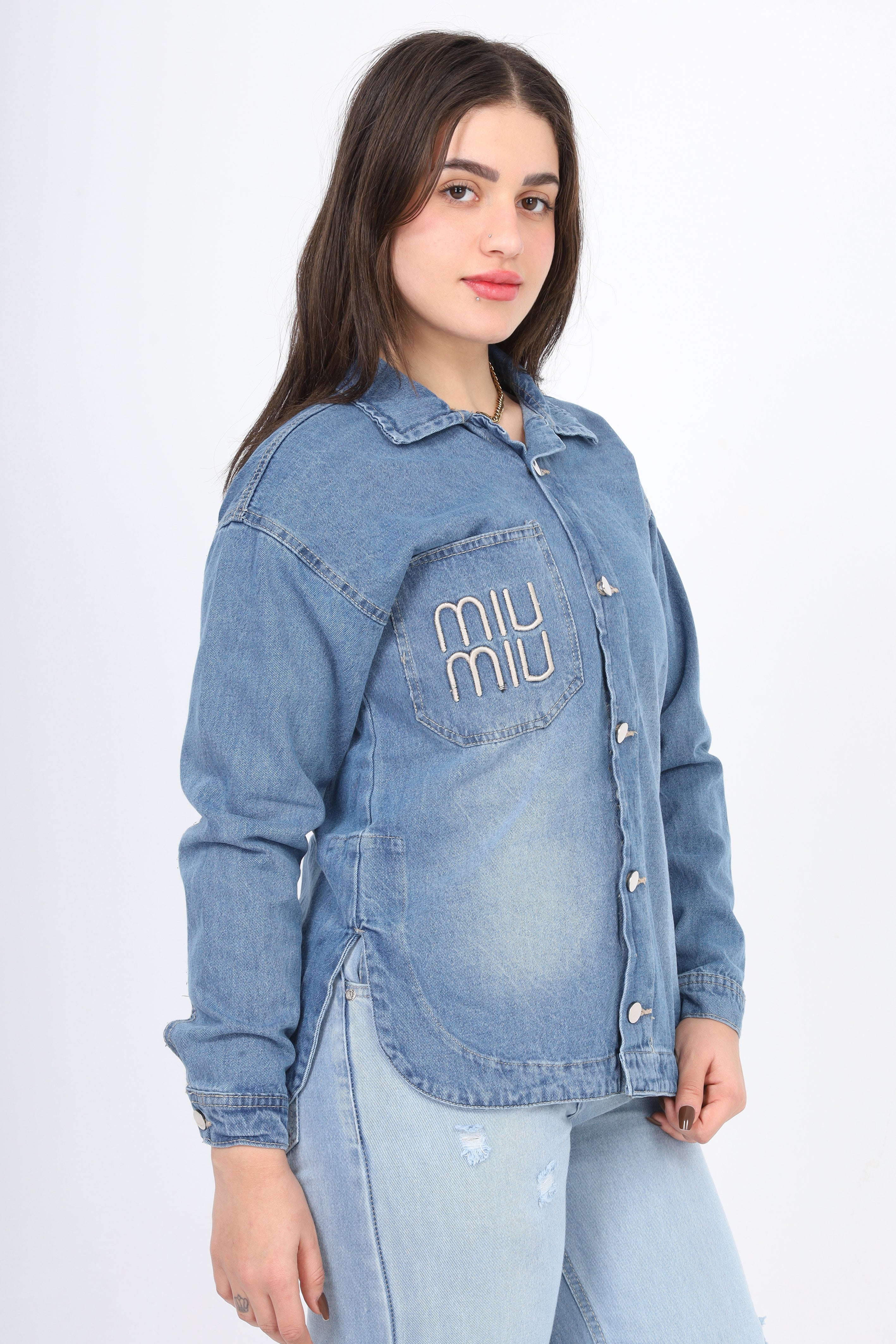 Denim Jacket with Buttons 20555