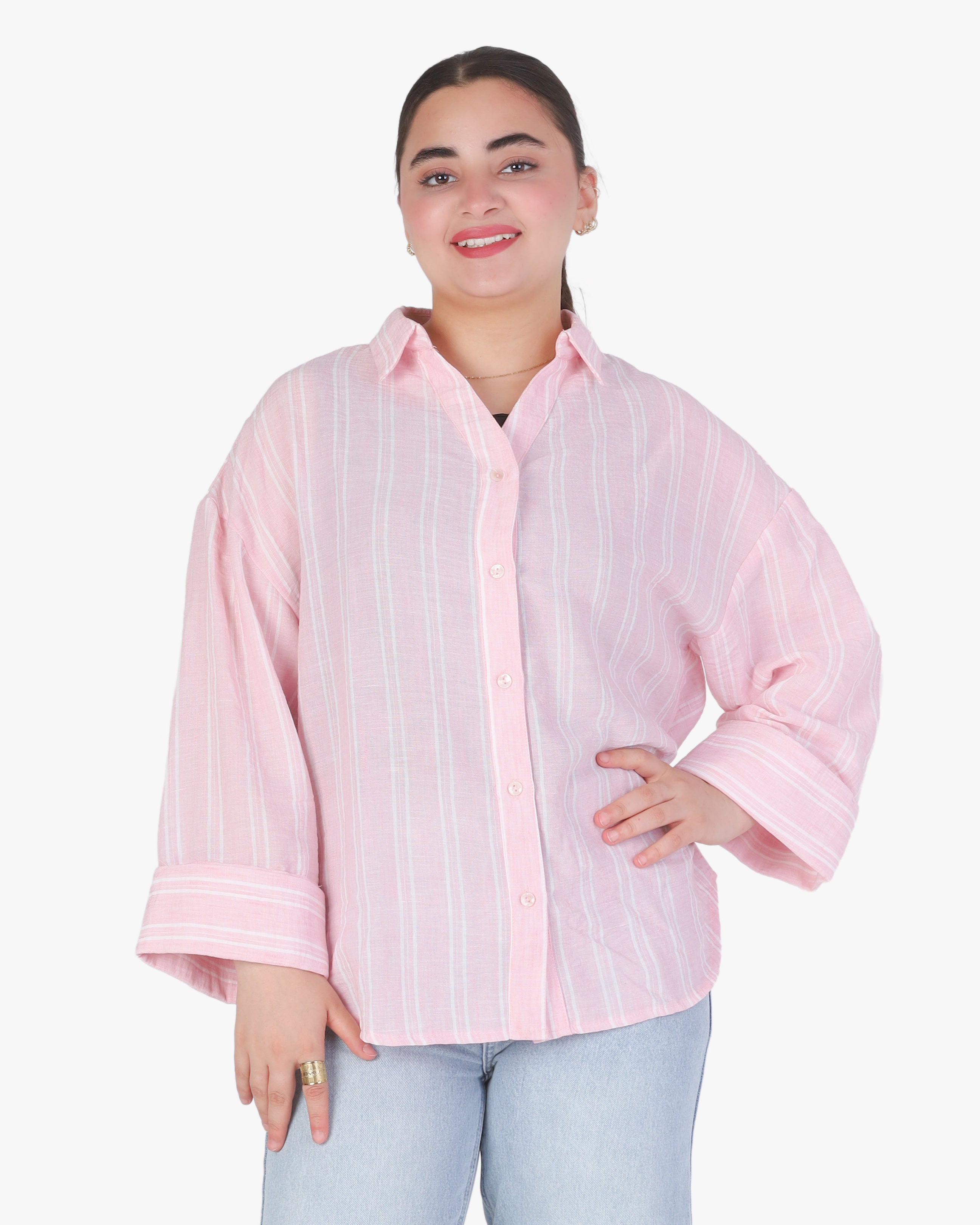 Oversized Striped Shirt 205630140