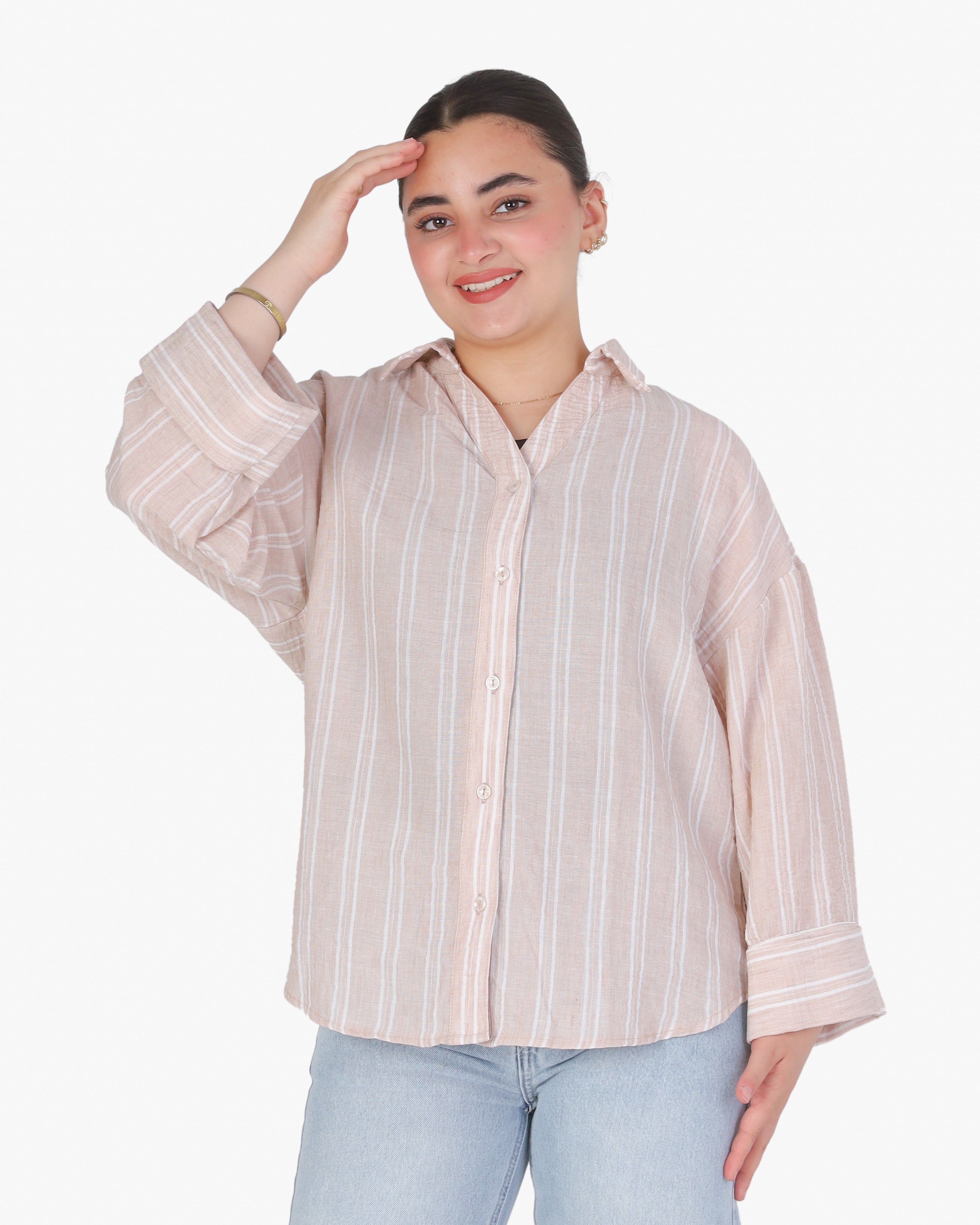 Oversized Striped Shirt 205630140