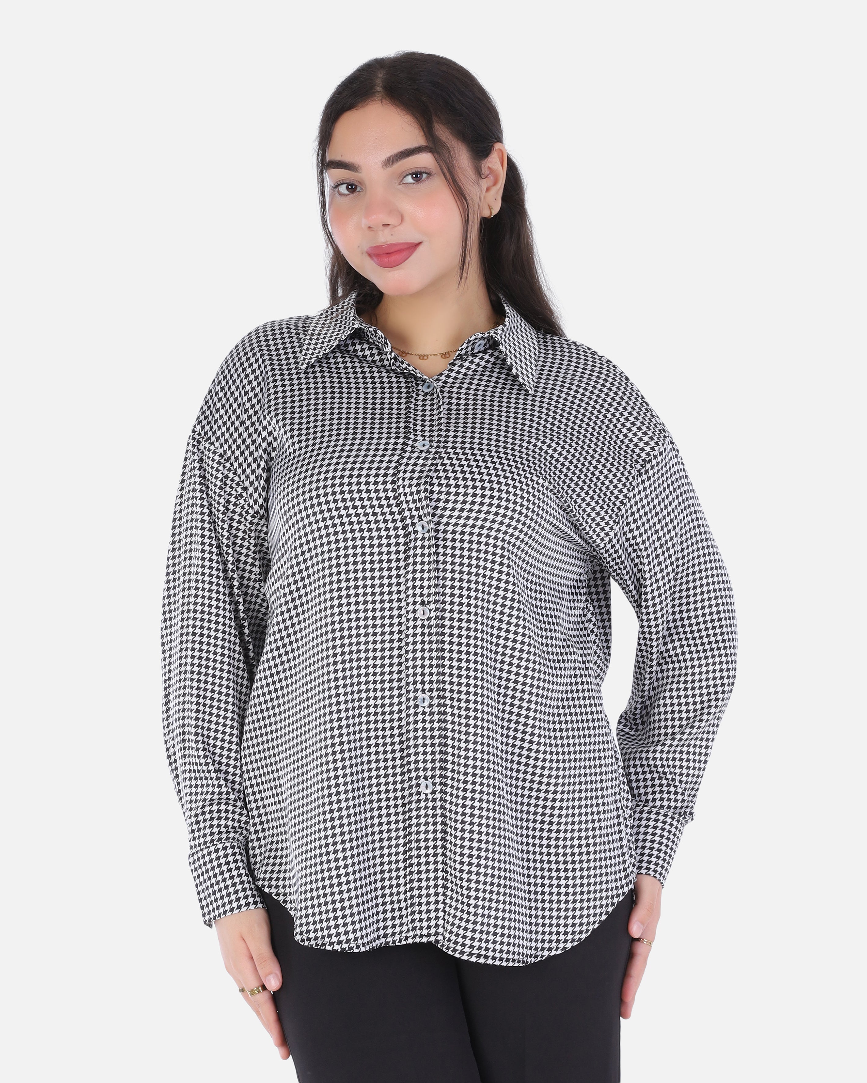 Satin Plaid Shirt 205630172