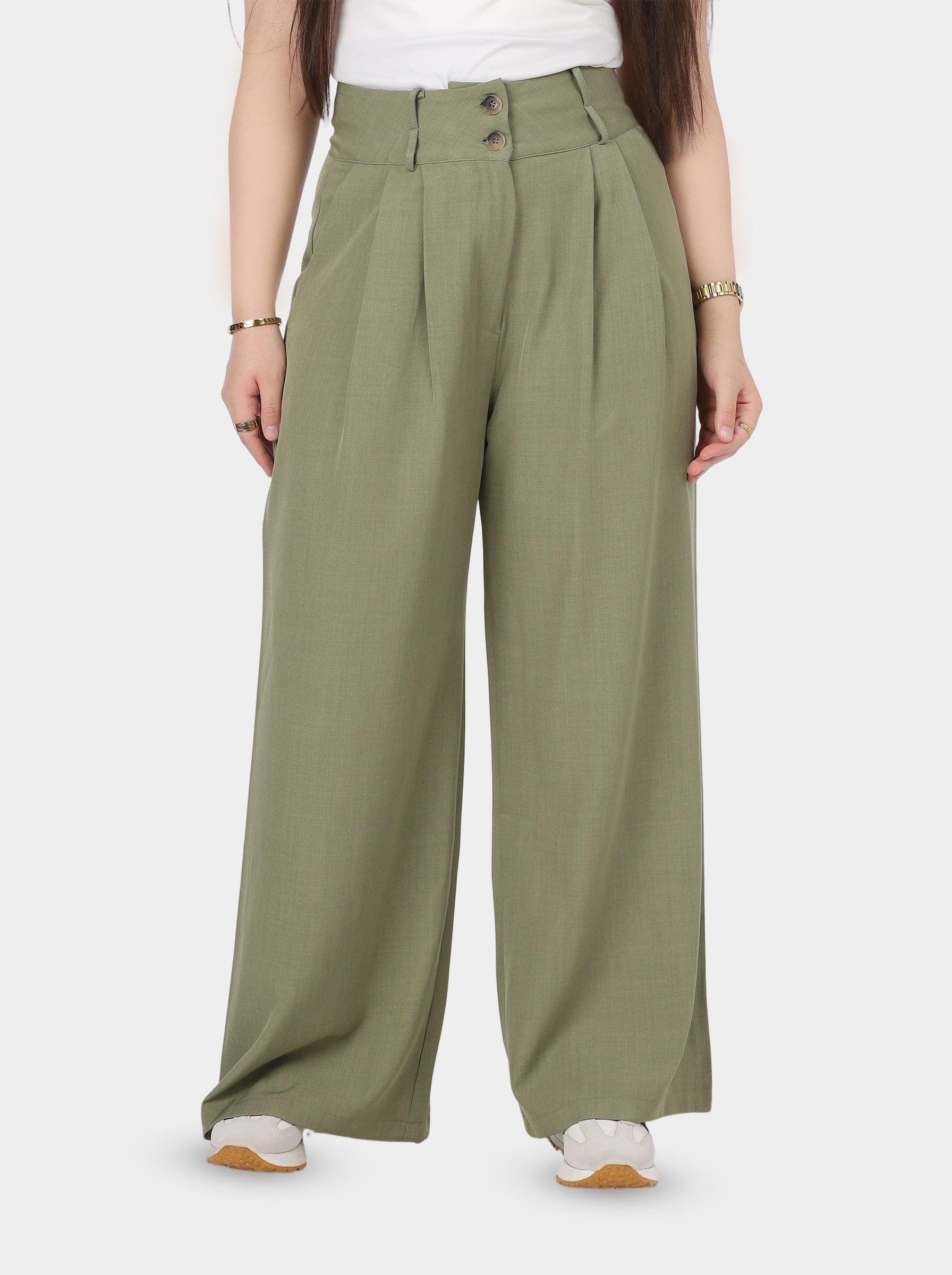 Relaxed Fit Wide Leg Trousers 205660022