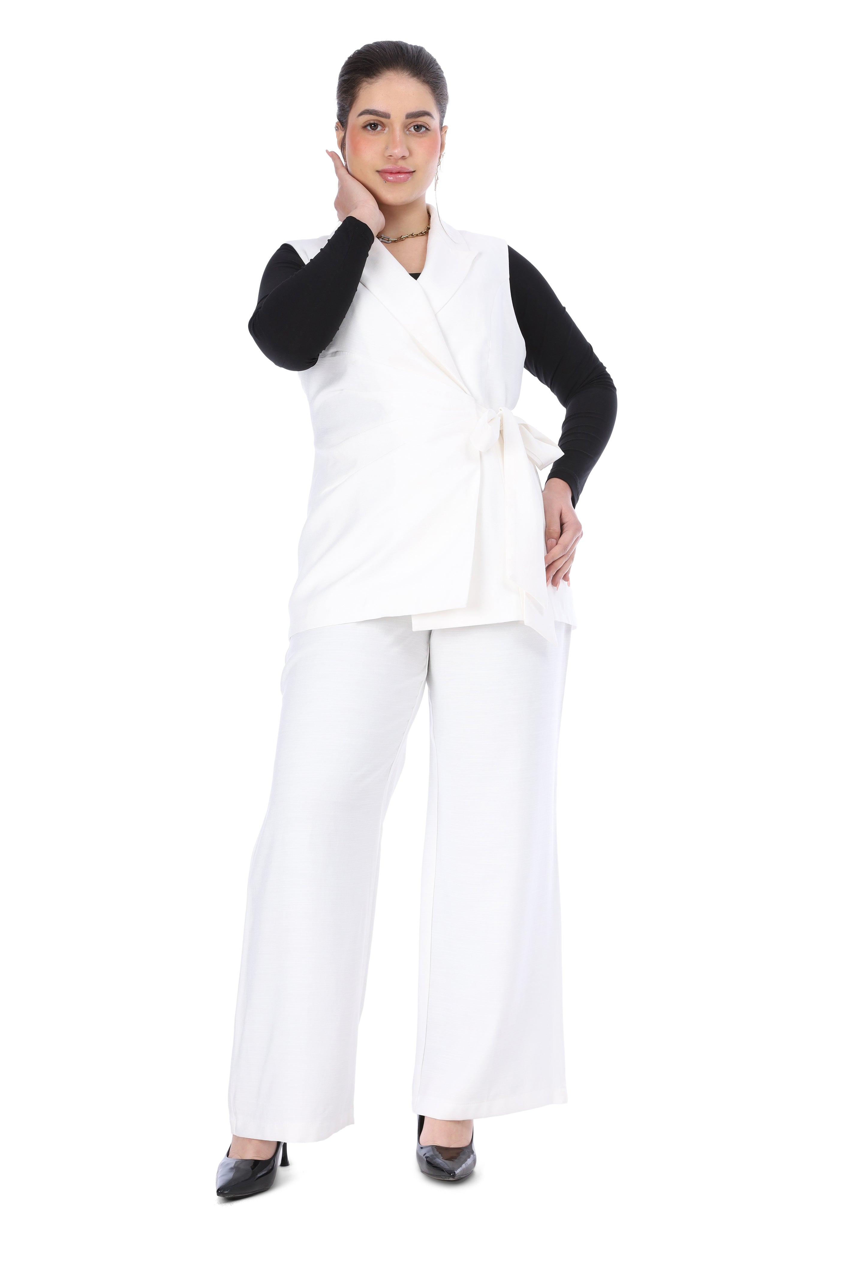 Formal Suit with Side Tie Blazer 20571075