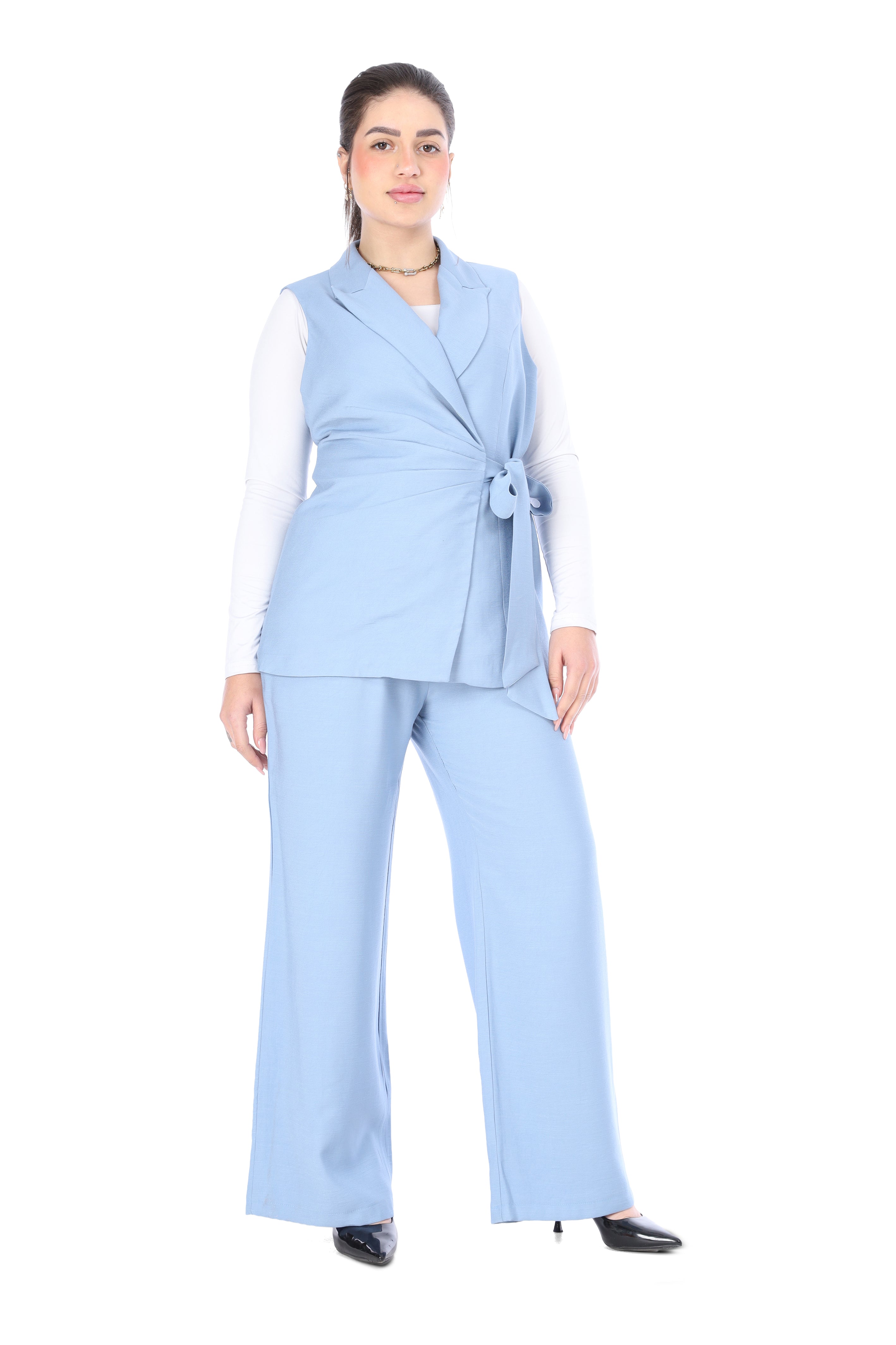 Formal Suit with Side Tie Blazer 20571075