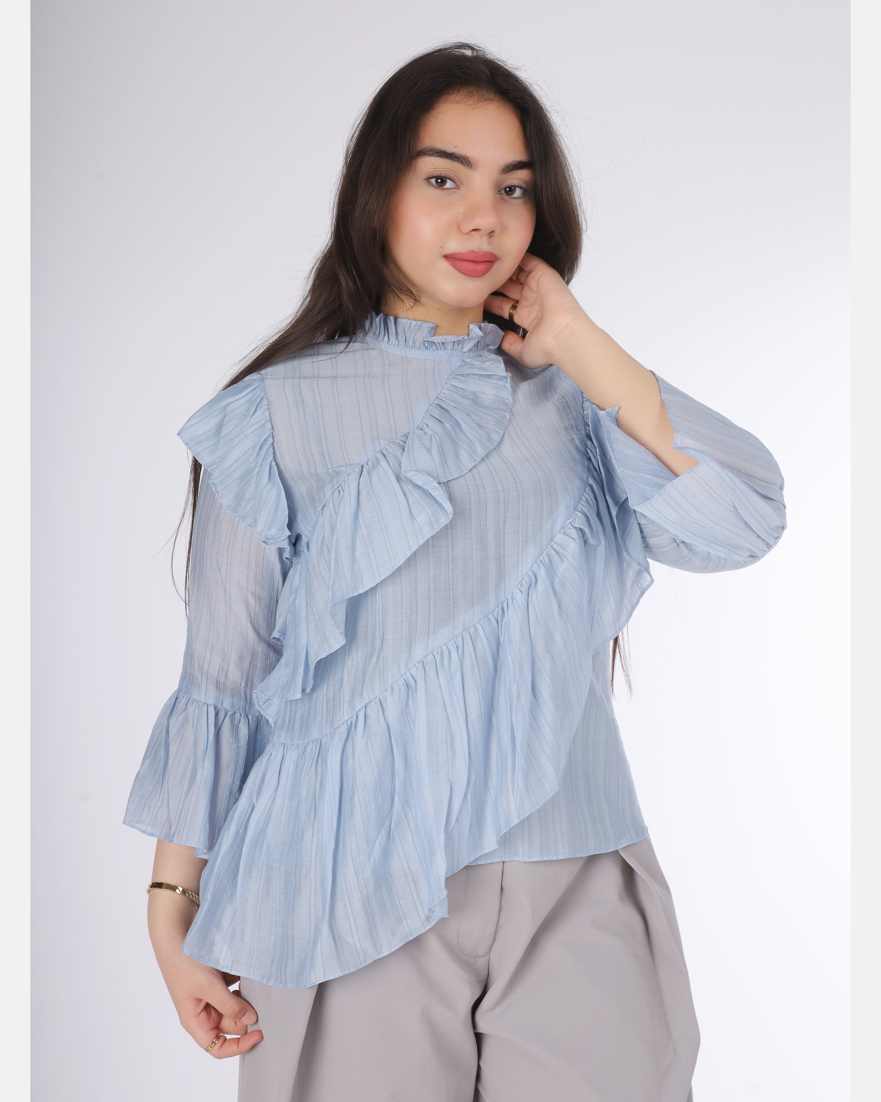 Ruffle Chiffon Blouse 20571088