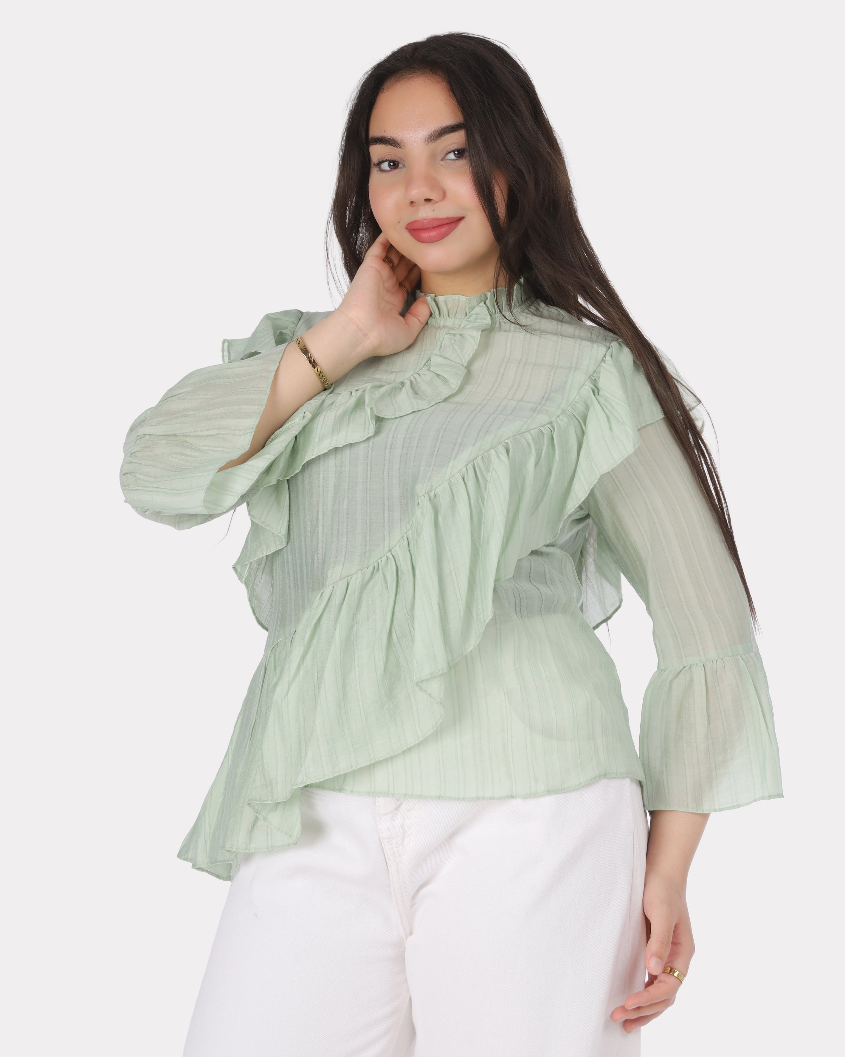 Ruffle Chiffon Blouse 20571088