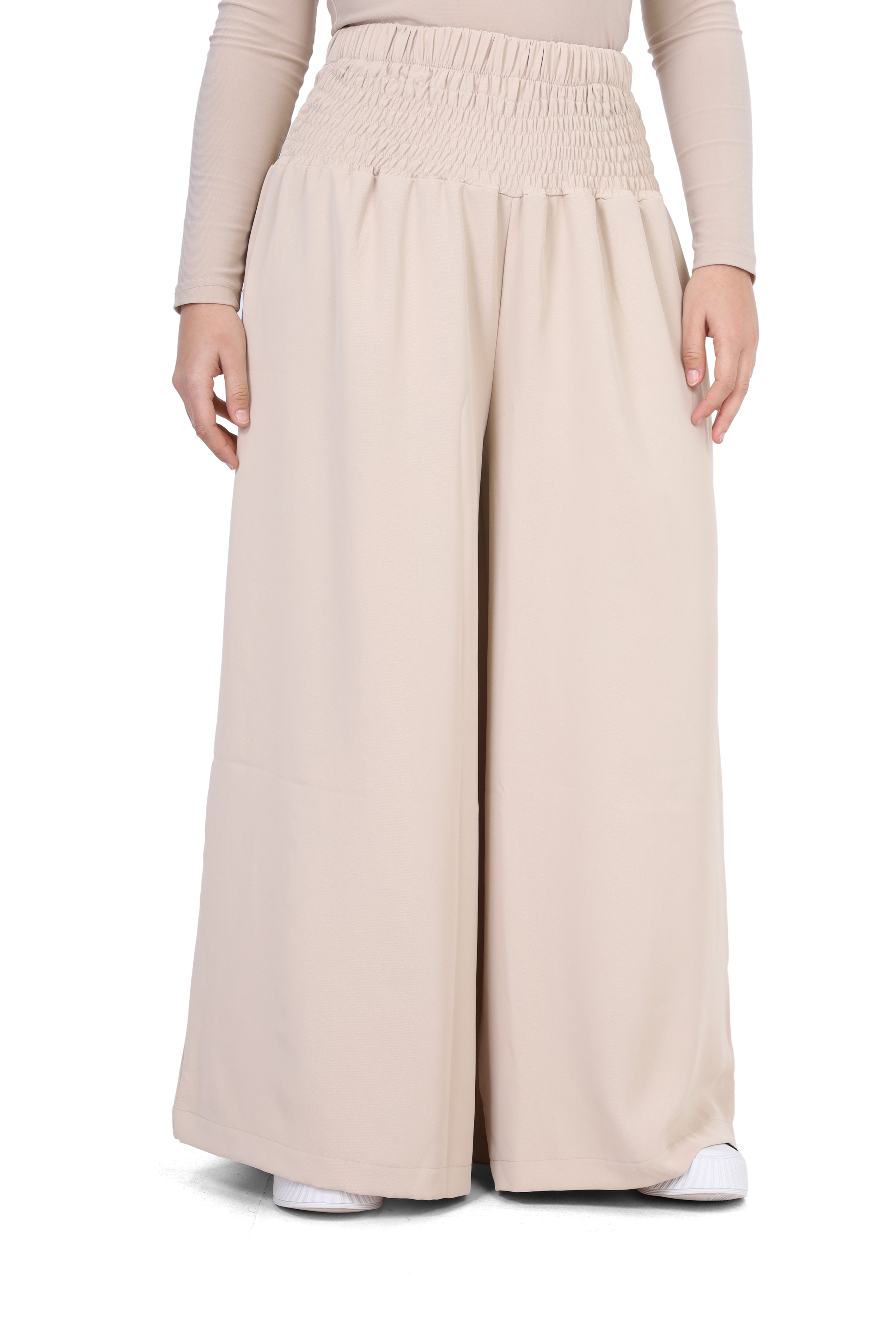 Wide-Leg Elastic Waist Pants 2059E263