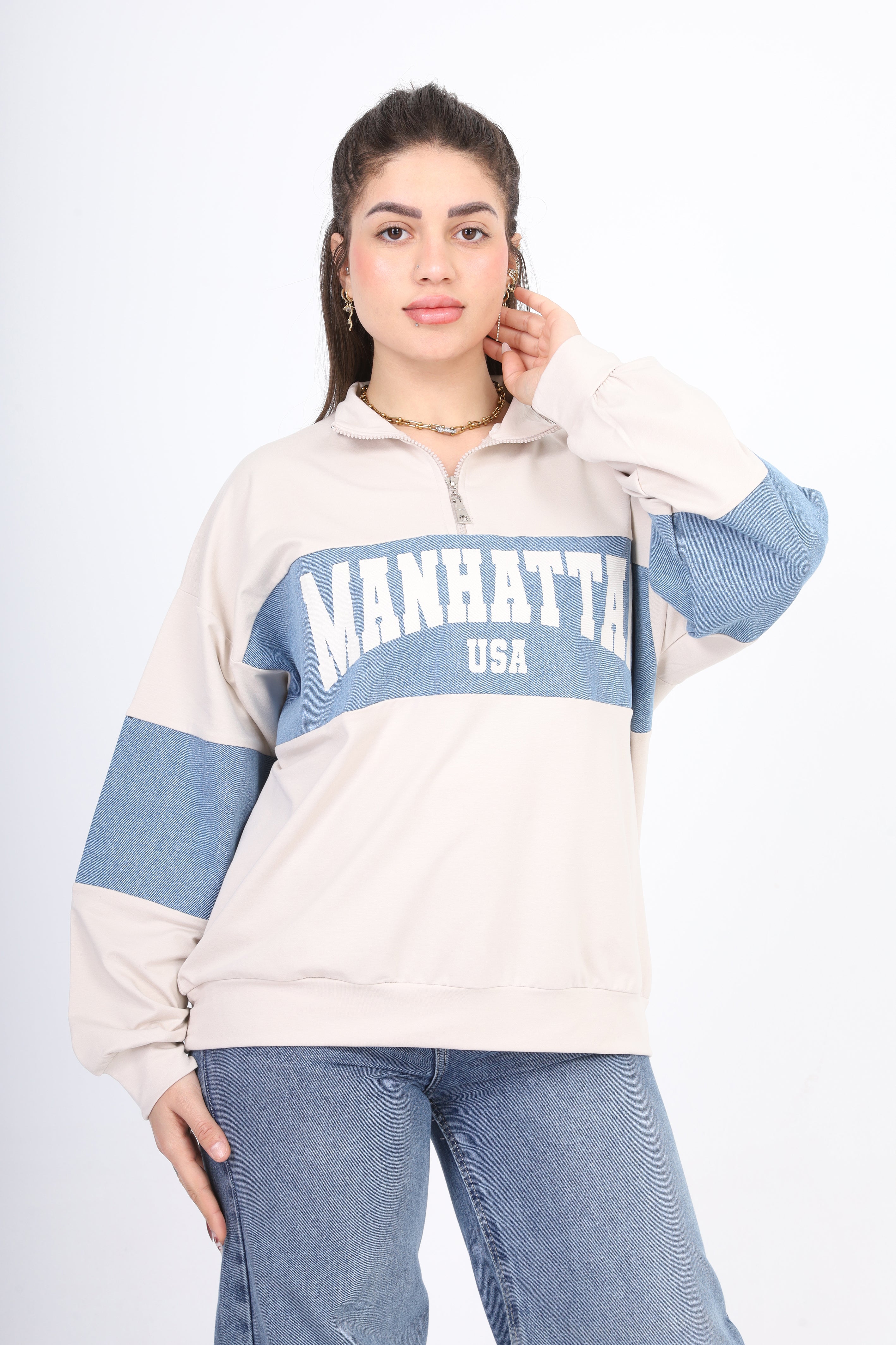 Graphic Oversized Sweatshirt 2059S301