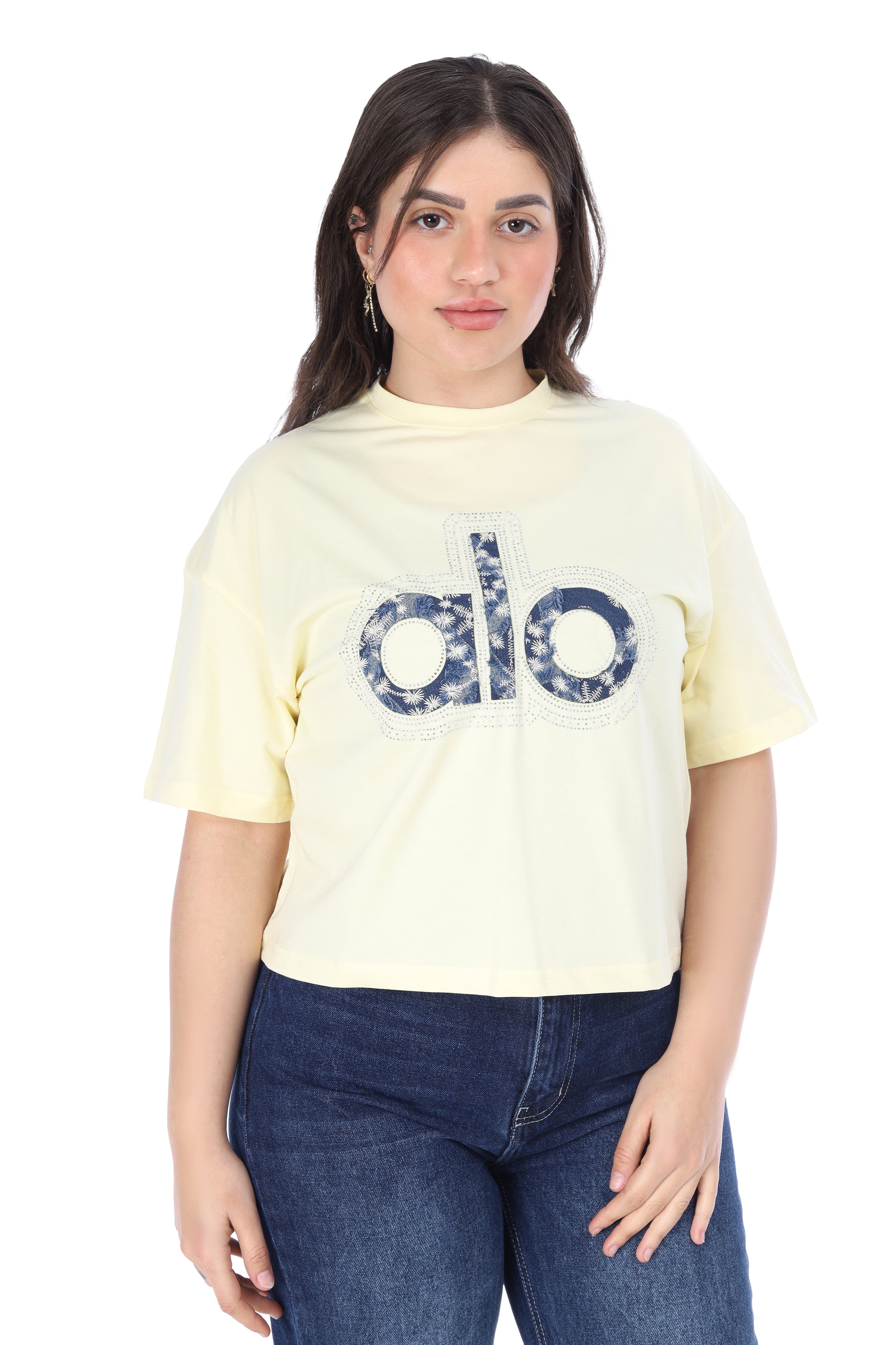 Trendy Crop Tee – Half Sleeve 2059S302