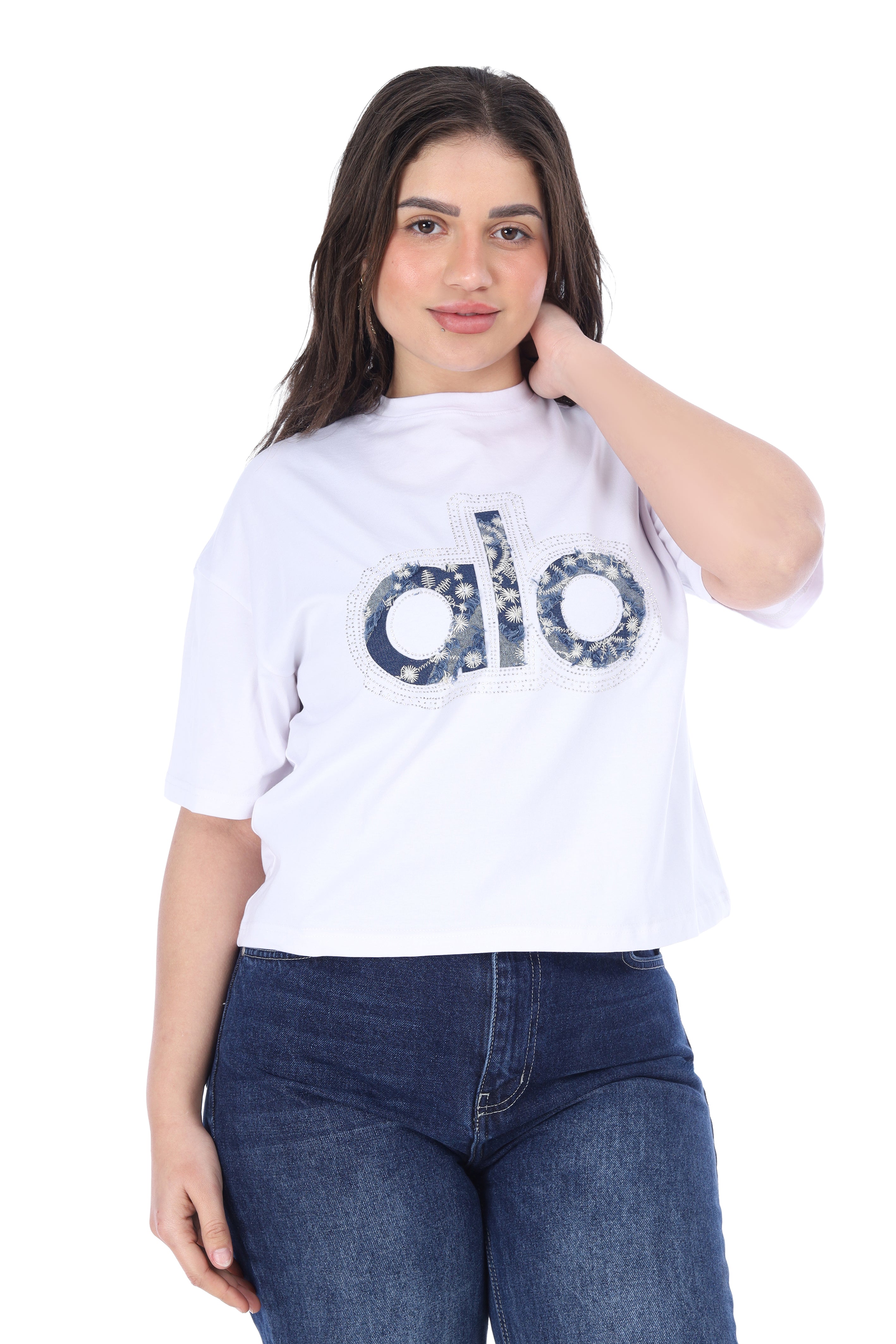 Trendy Crop Tee – Half Sleeve 2059S302