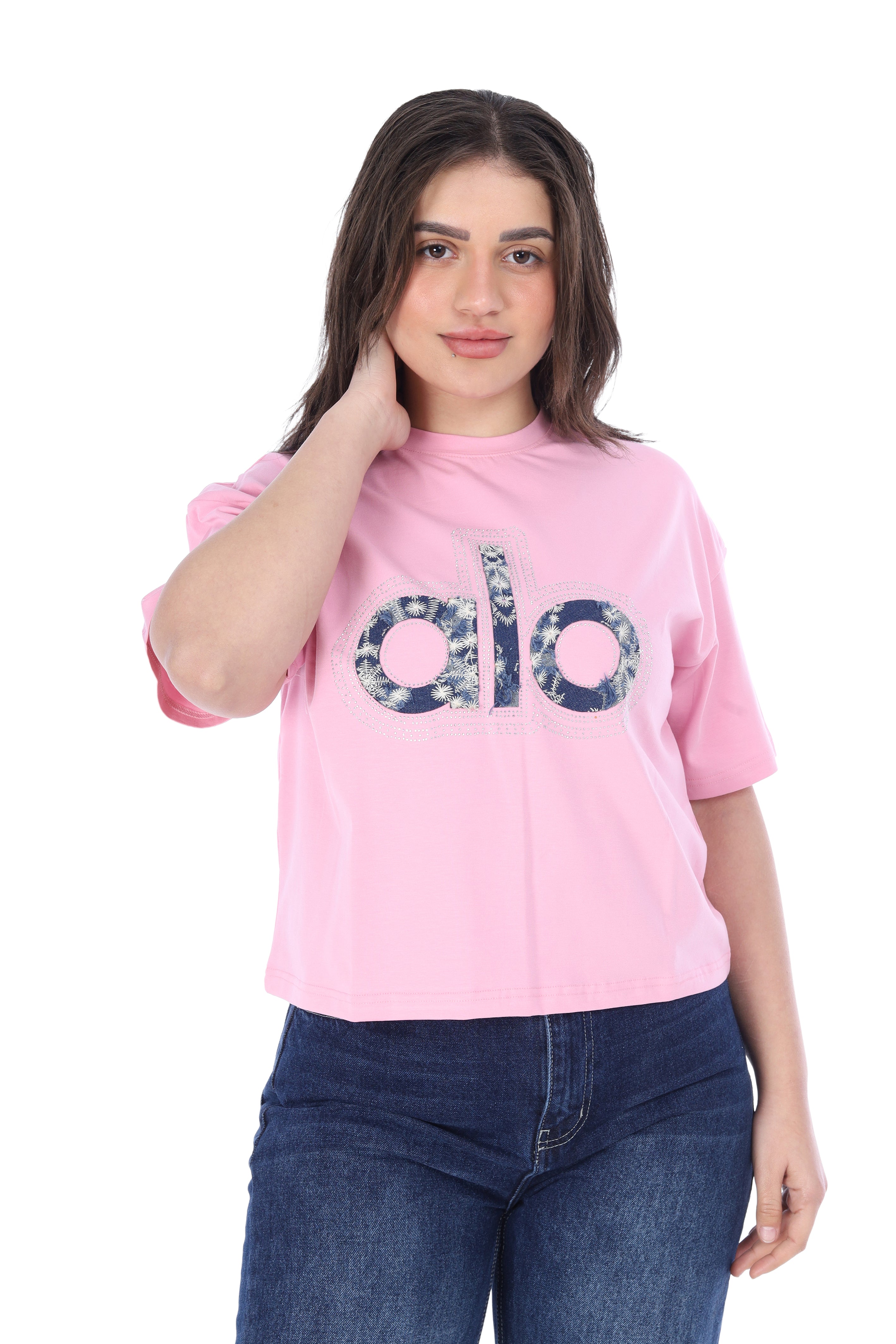 Trendy Crop Tee – Half Sleeve 2059S302