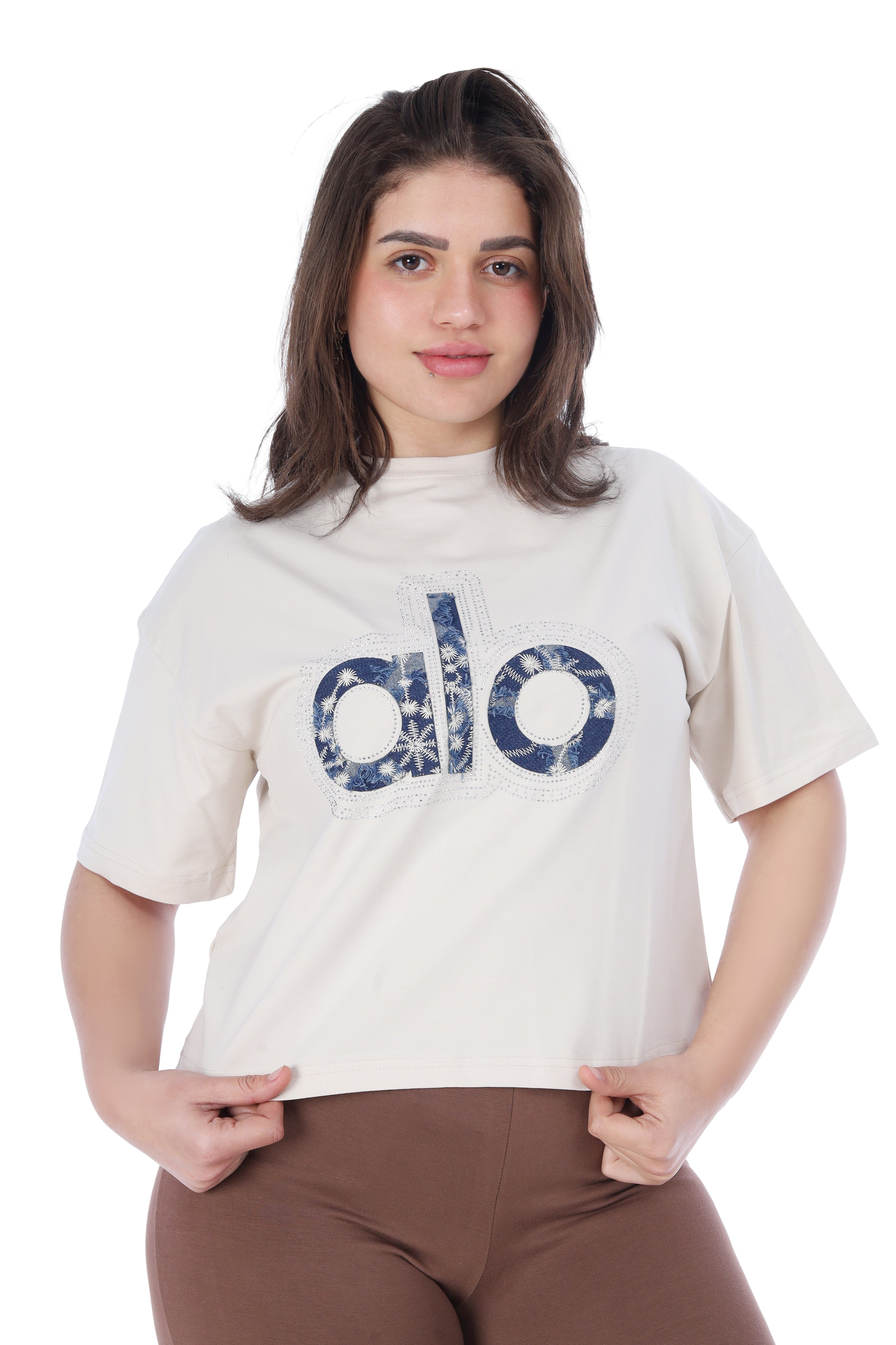 Trendy Crop Tee – Half Sleeve 2059S302