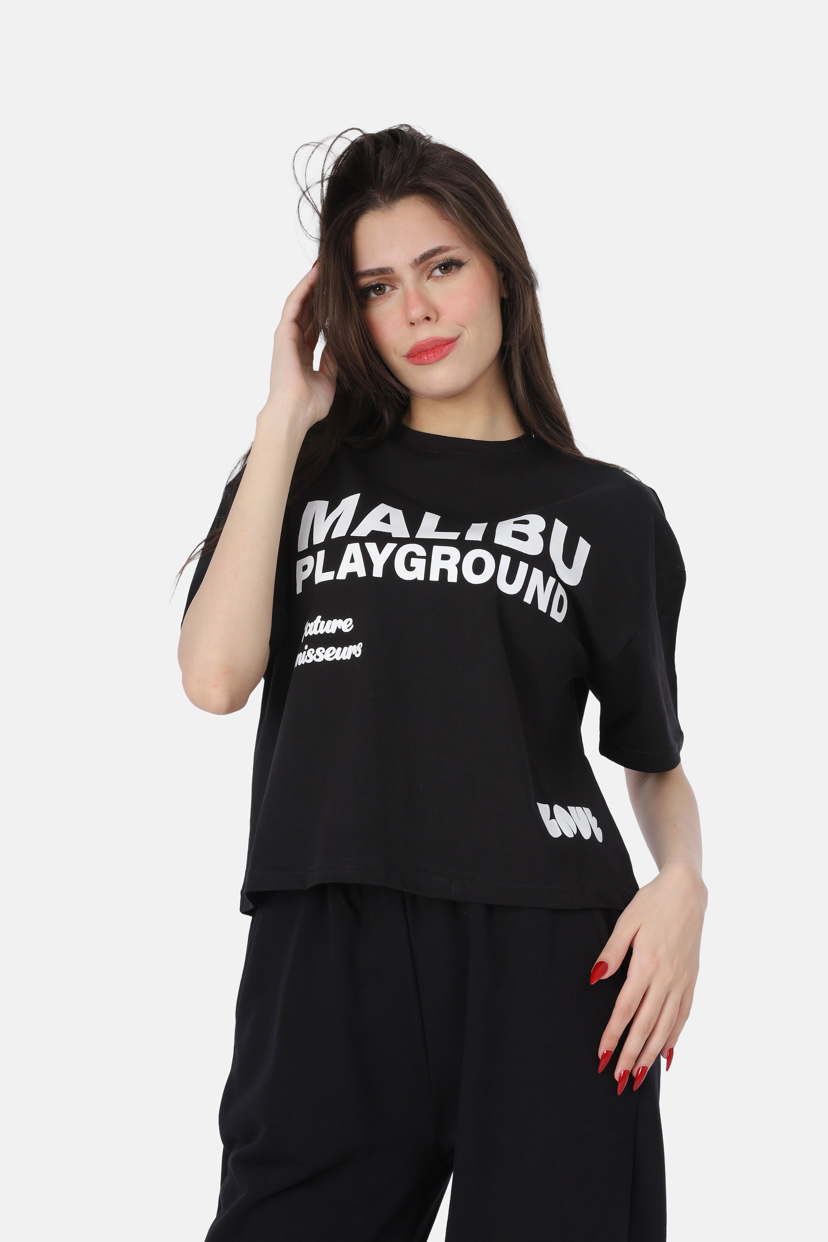 Printed Cropped T-Shirt 2059S305