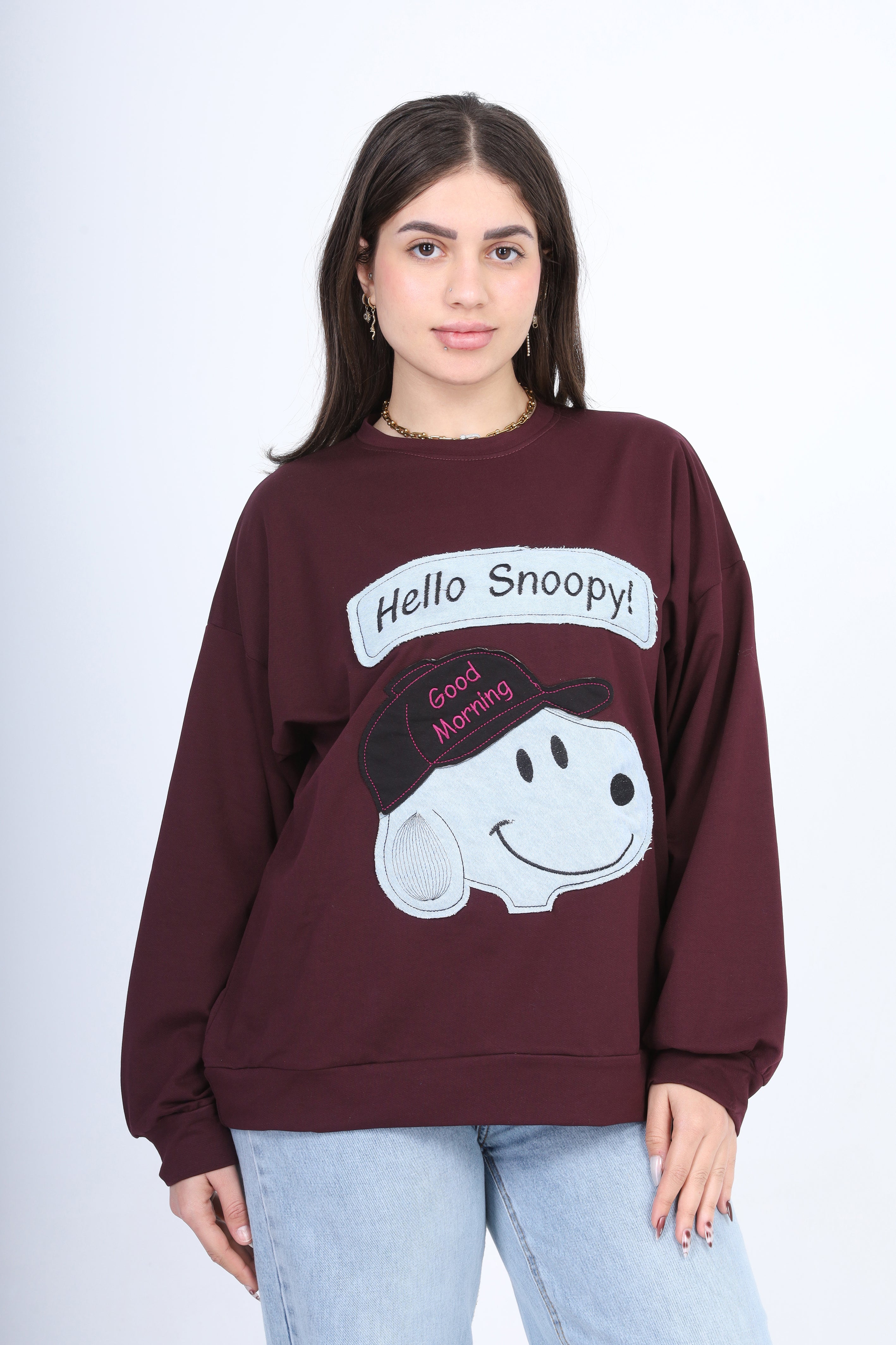 Cartoon Graphic Oversized Sweatshirt 2059S310