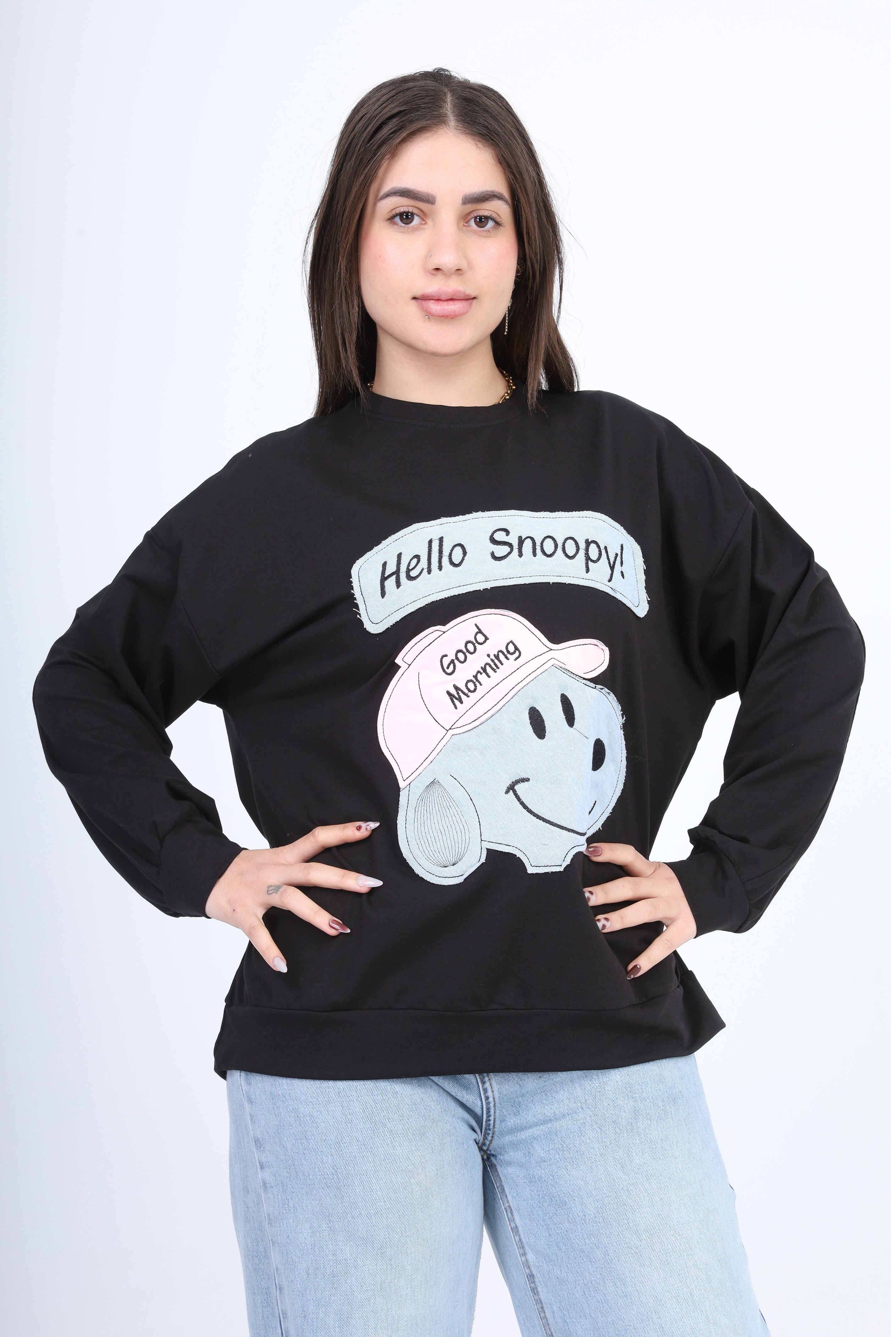 Cartoon Graphic Oversized Sweatshirt 2059S310