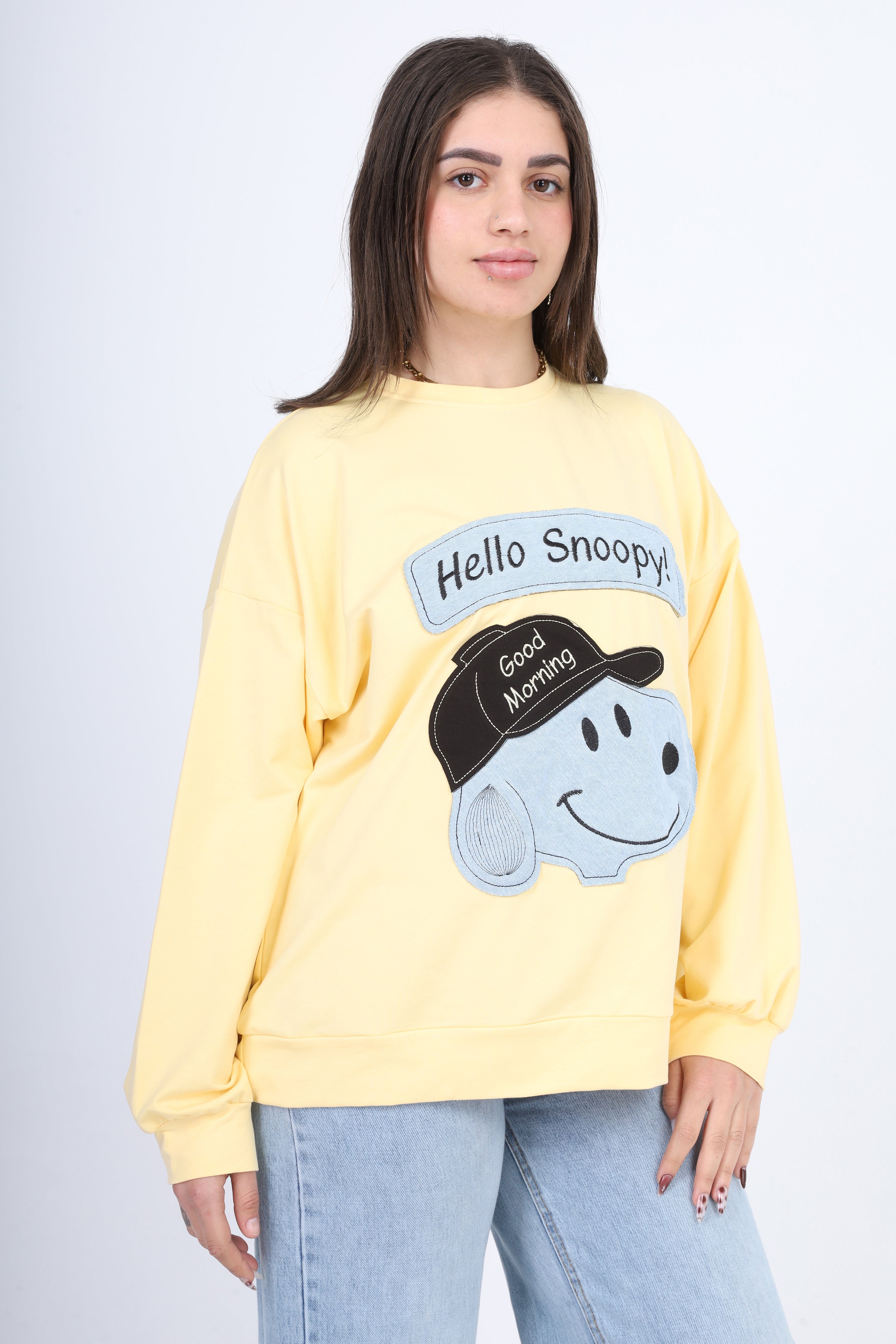 Cartoon Graphic Oversized Sweatshirt 2059S310