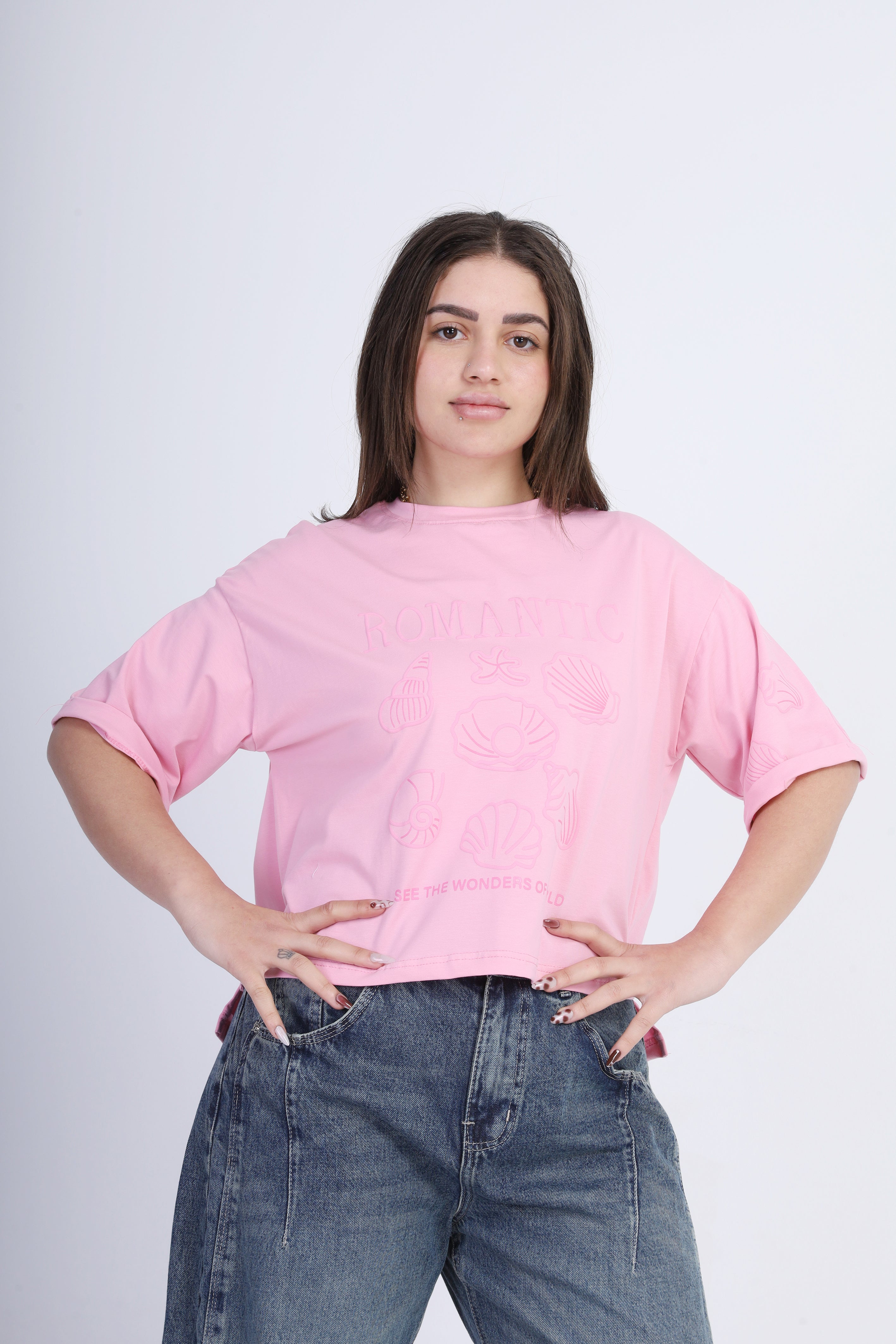 Cropped Oversized T-Shirt 2059S350