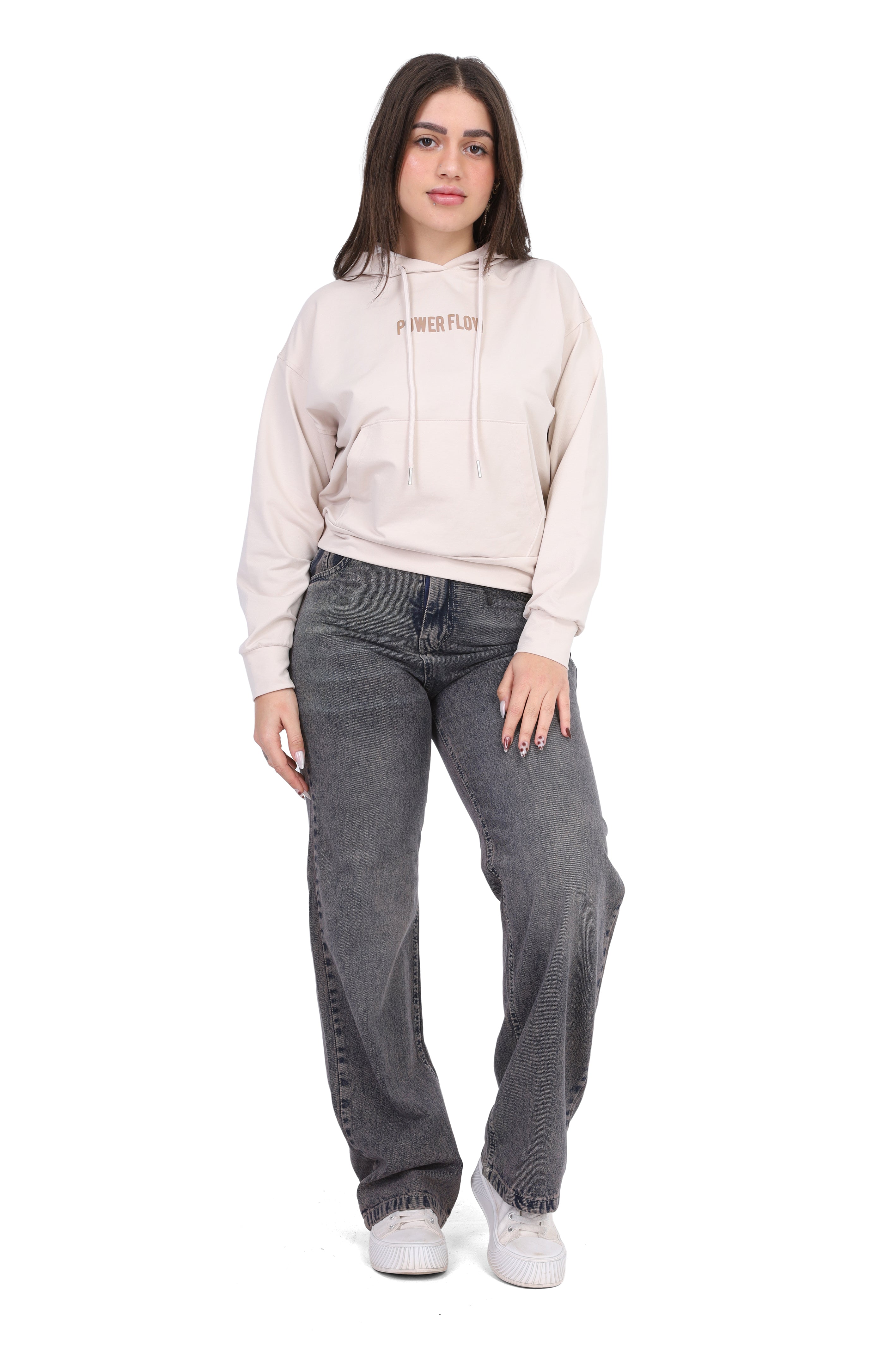 Cropped Hoodie with Hood 2059S401