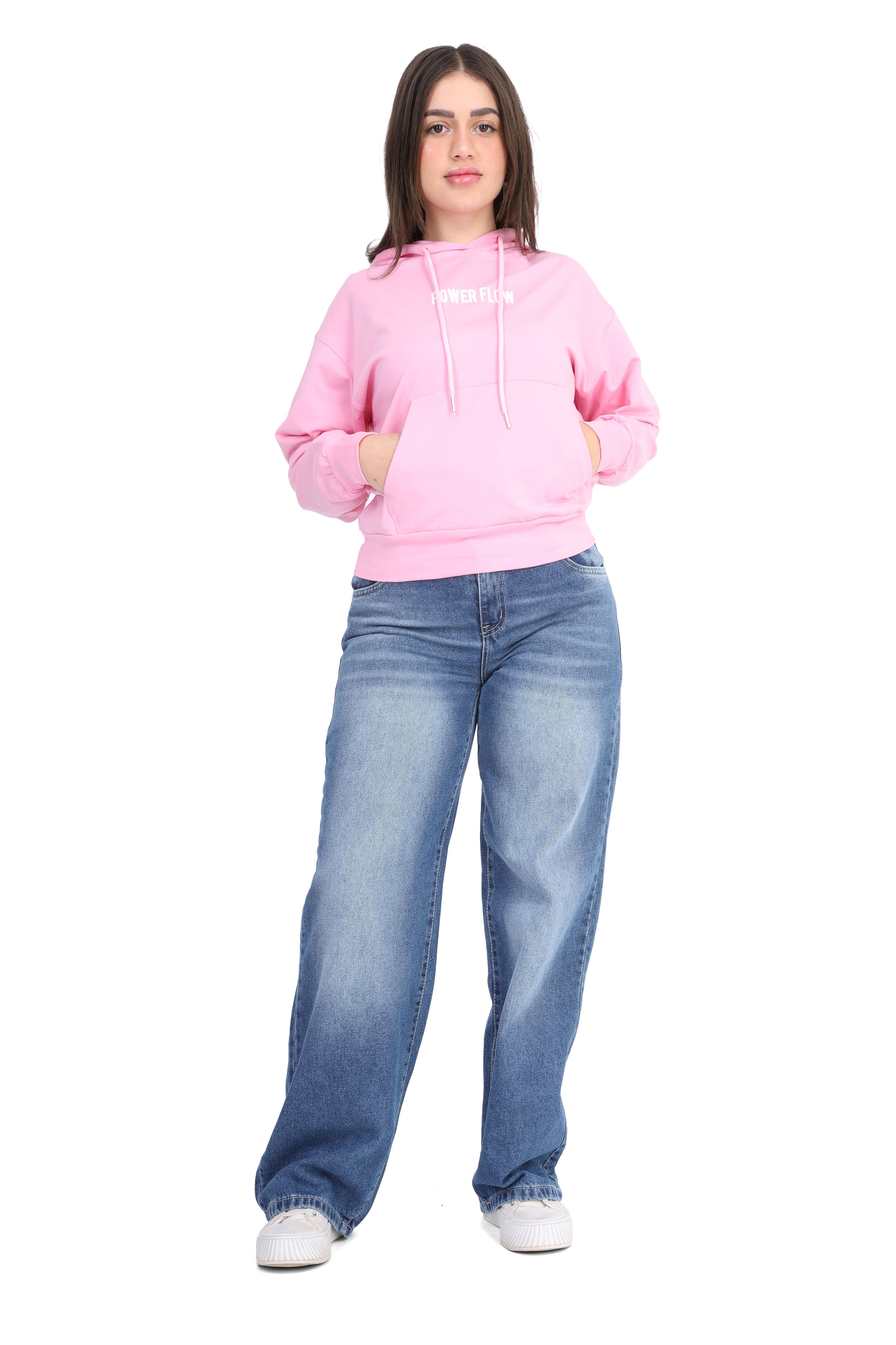 Cropped Hoodie with Hood 2059S401