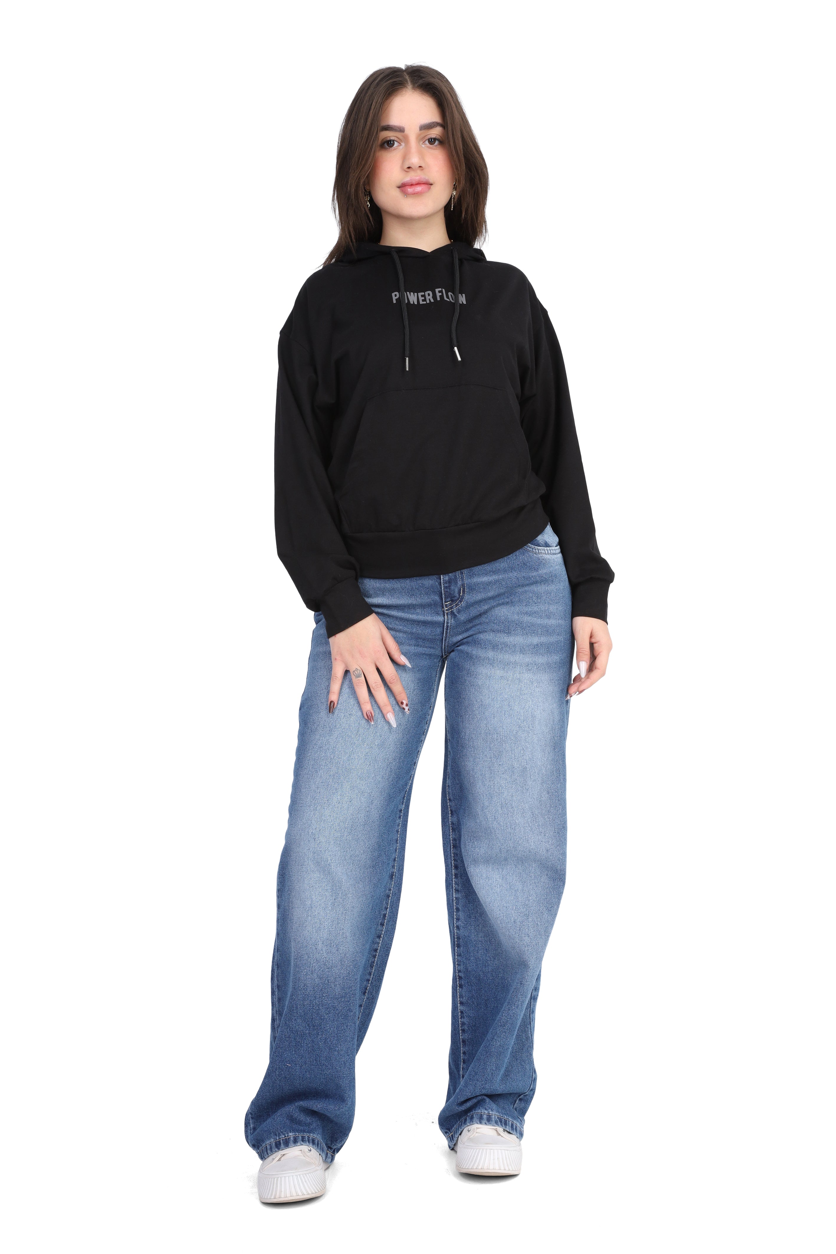 Cropped Hoodie with Hood 2059S401