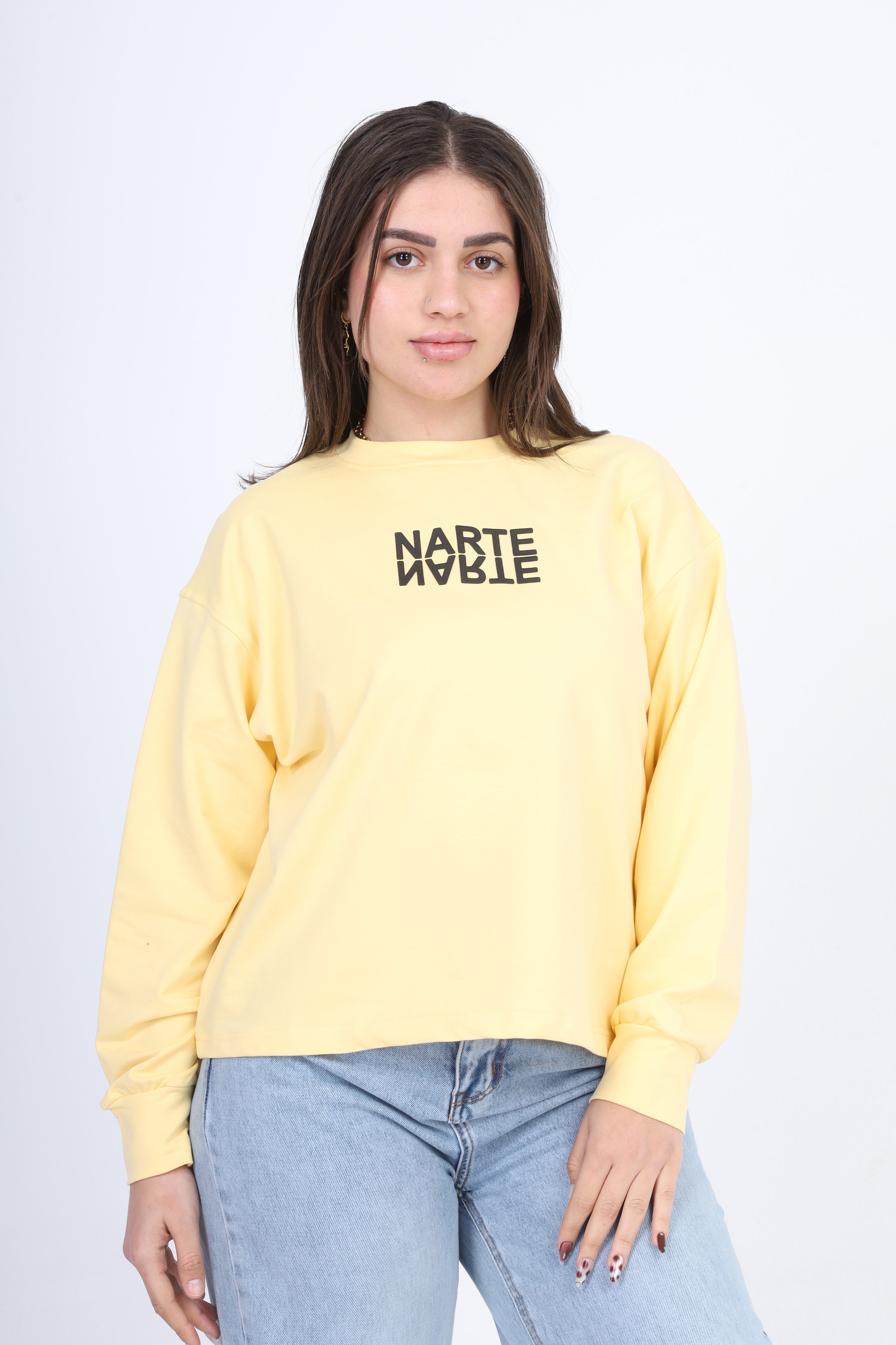 Printed Oversized Sweatshirt 2059S402