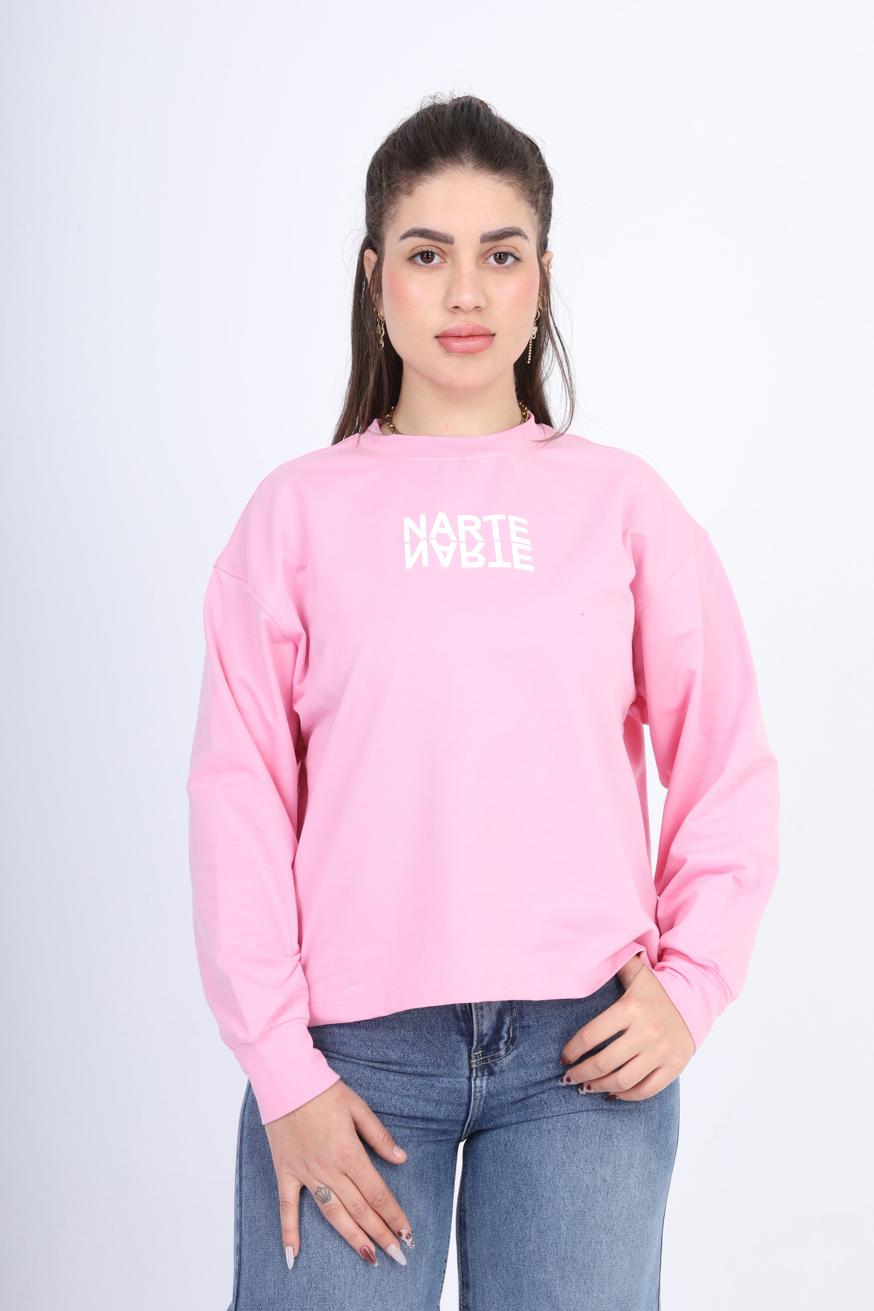 Printed Oversized Sweatshirt 2059S402