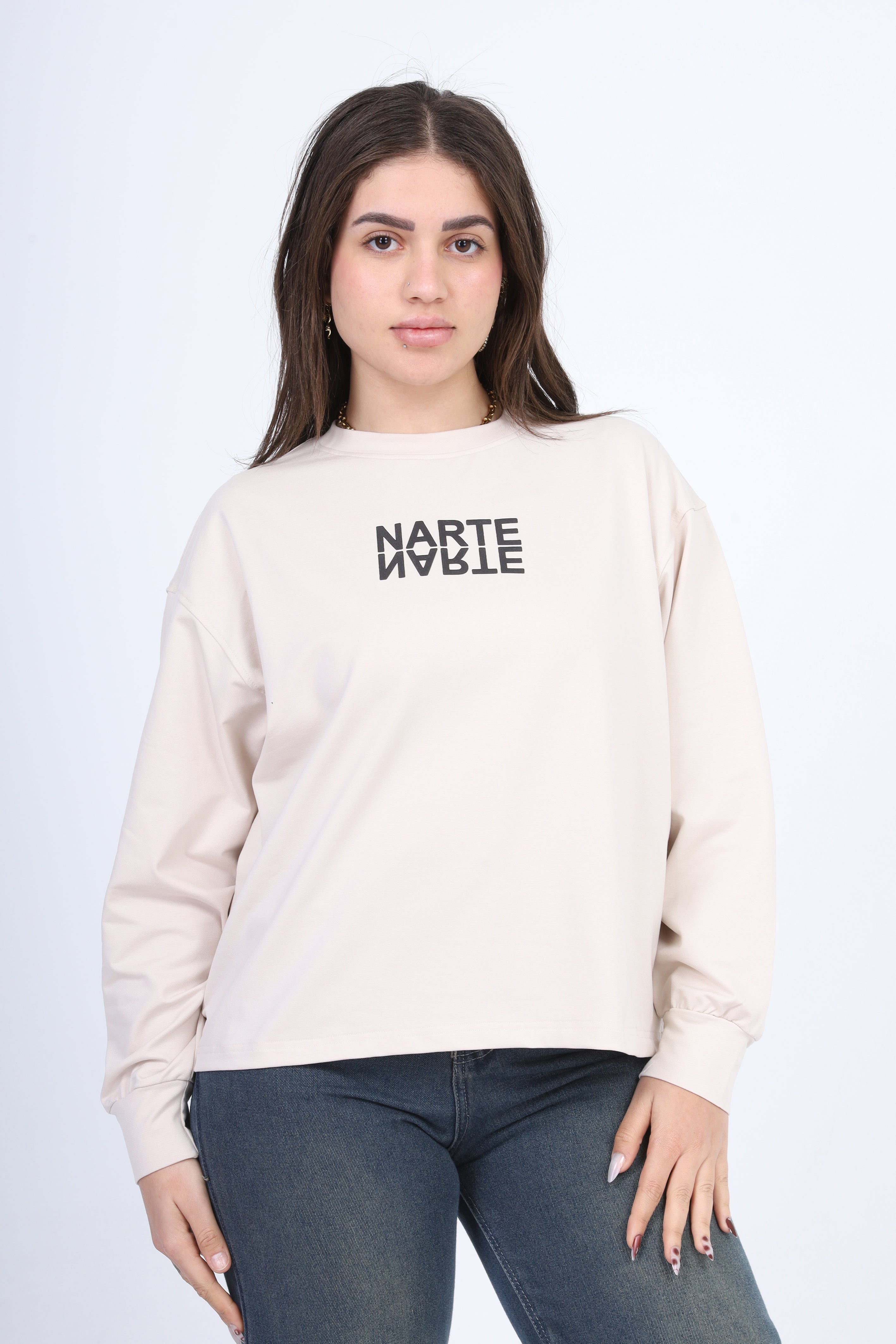 Printed Oversized Sweatshirt 2059S402