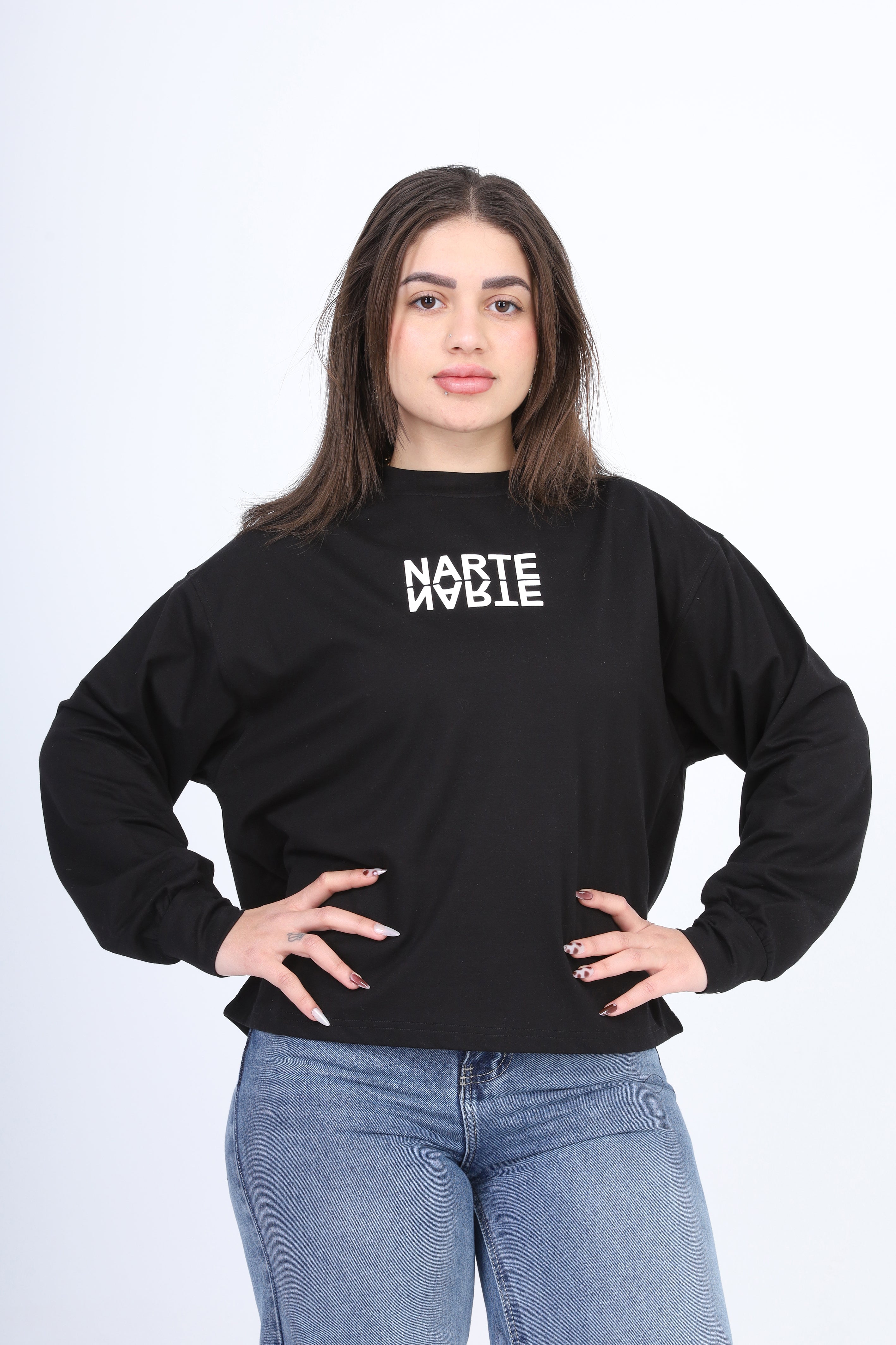 Printed Oversized Sweatshirt 2059S402